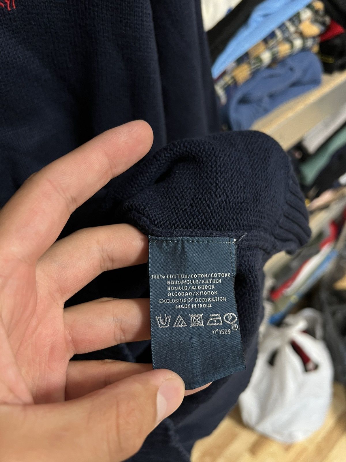 Polo Ralph Lauren Vintage Polo Ralph Lauren Navy Crewneck Knitted Sweater Sz M Size US M / EU 48-50 / 2 - 4 Thumbnail