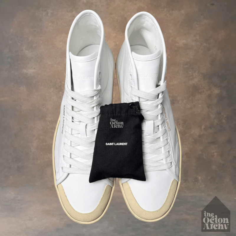 Saint Laurent Paris Saint Laurent SL/39 Mid Top Sneaker 'White' Size US 11 / EU 44 - 9 Thumbnail