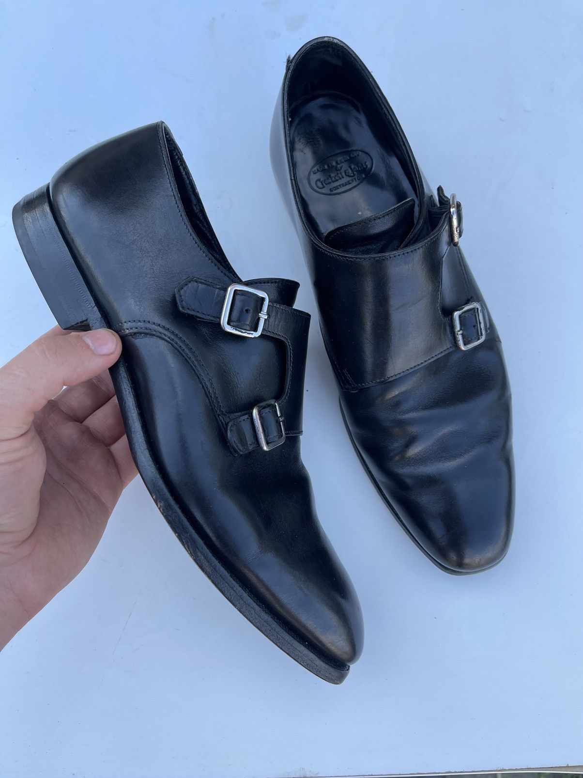 Crockett & Jones Crockett & Jones seymour black leather monks loafers Size US 7 / EU 40 - 2 Thumbnail