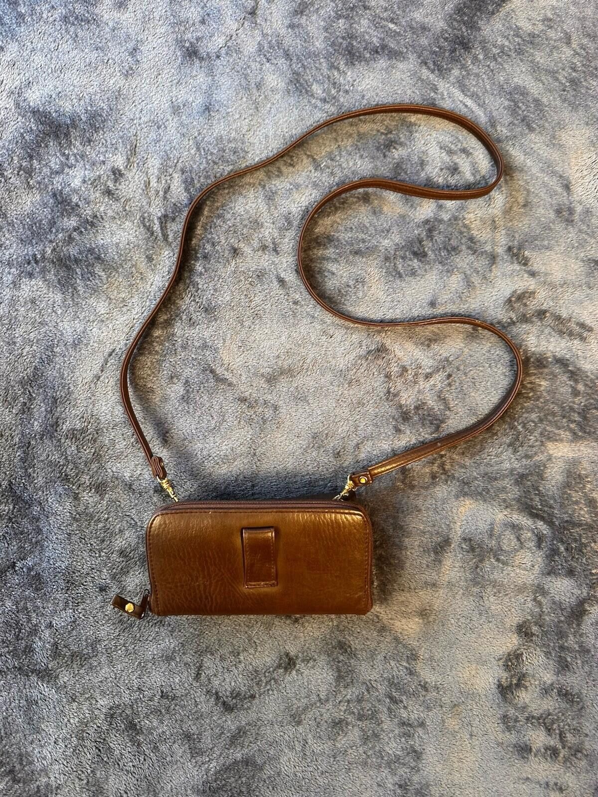 Other VTG Dolce Vita Moda Brown Leather Clutch Glasses Case Size ONE SIZE - 9 Thumbnail