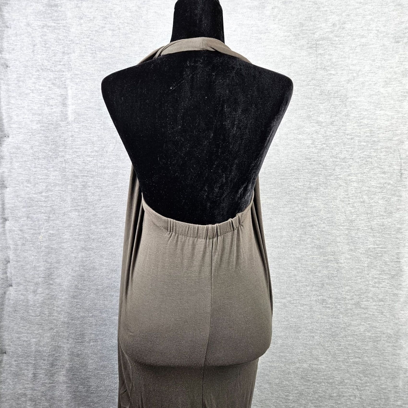 Vintage Tsesay Women’s Brown Stretch Halter Off Shoulder Dress M Size M / US 6-8 / IT 42-44 - 2 Thumbnail