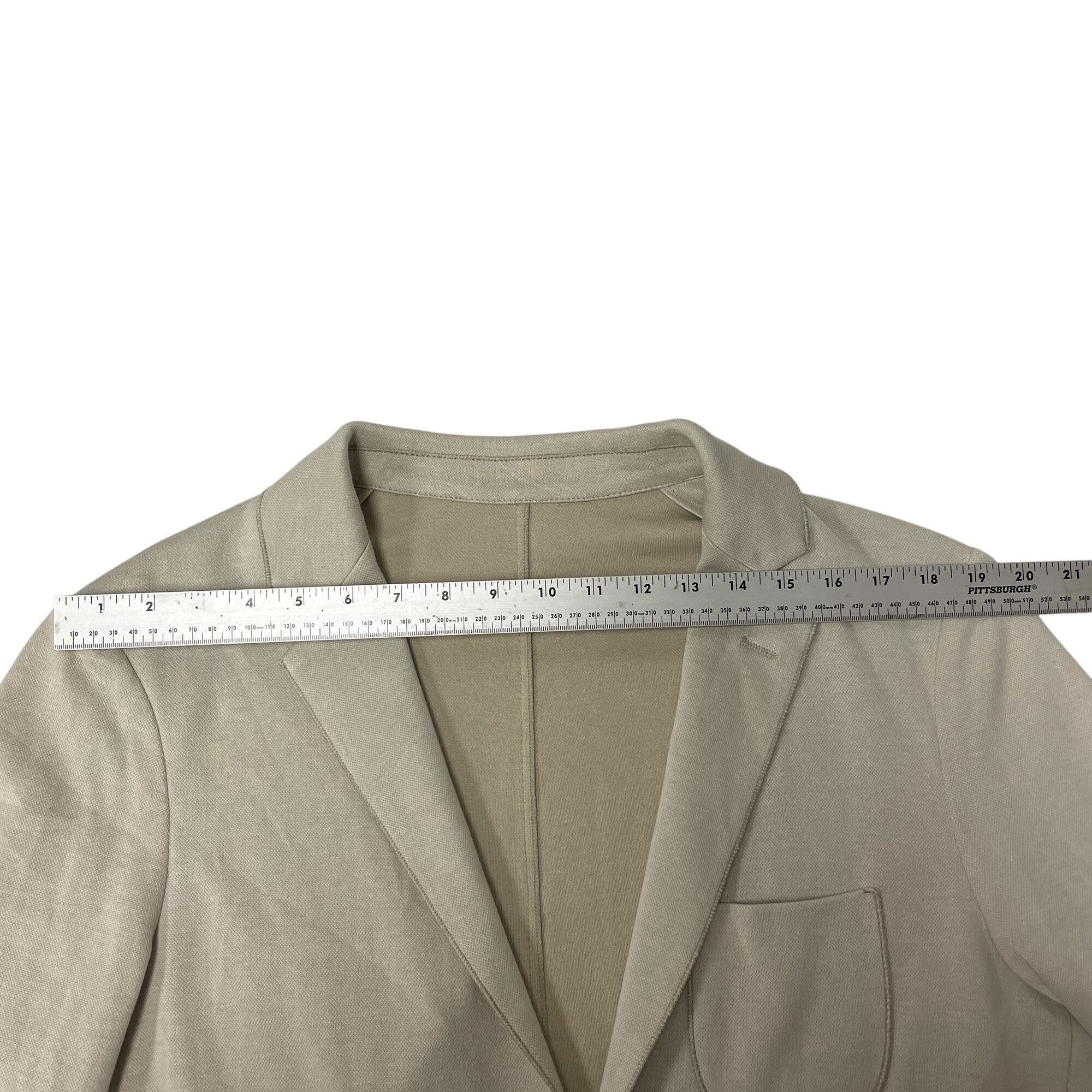 BUGATCHI Bugatchi Italy Natural SAND Sport Coat KNIT Cotton Jacket Size 40R - 6 Thumbnail