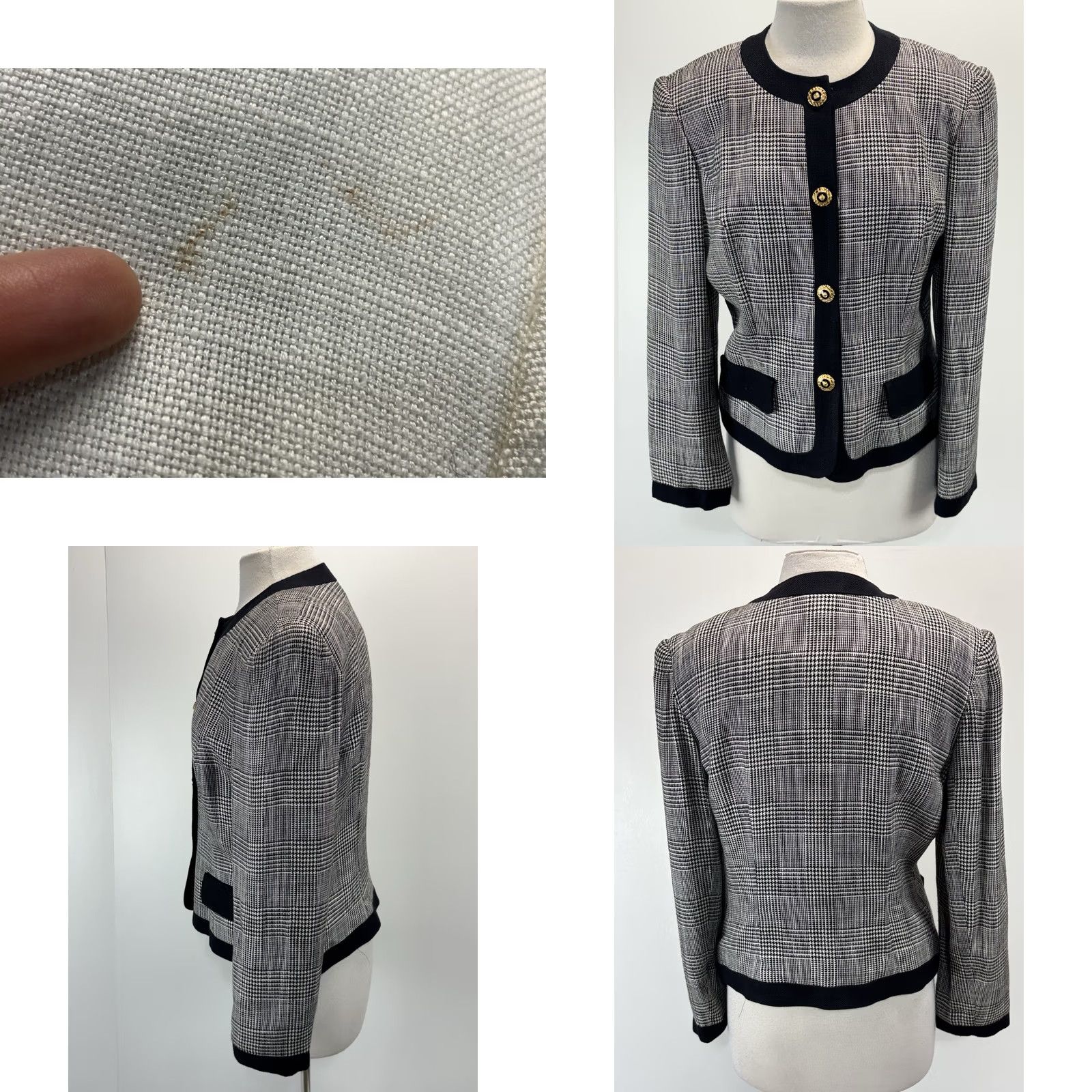 Talbots VINTAGE Talbots Dress Set Women’s 10 Black White Career Jacket Made USA 90s Dress Suit Secretary/Geek Size L / US 10 / IT 46 - 8 Thumbnail