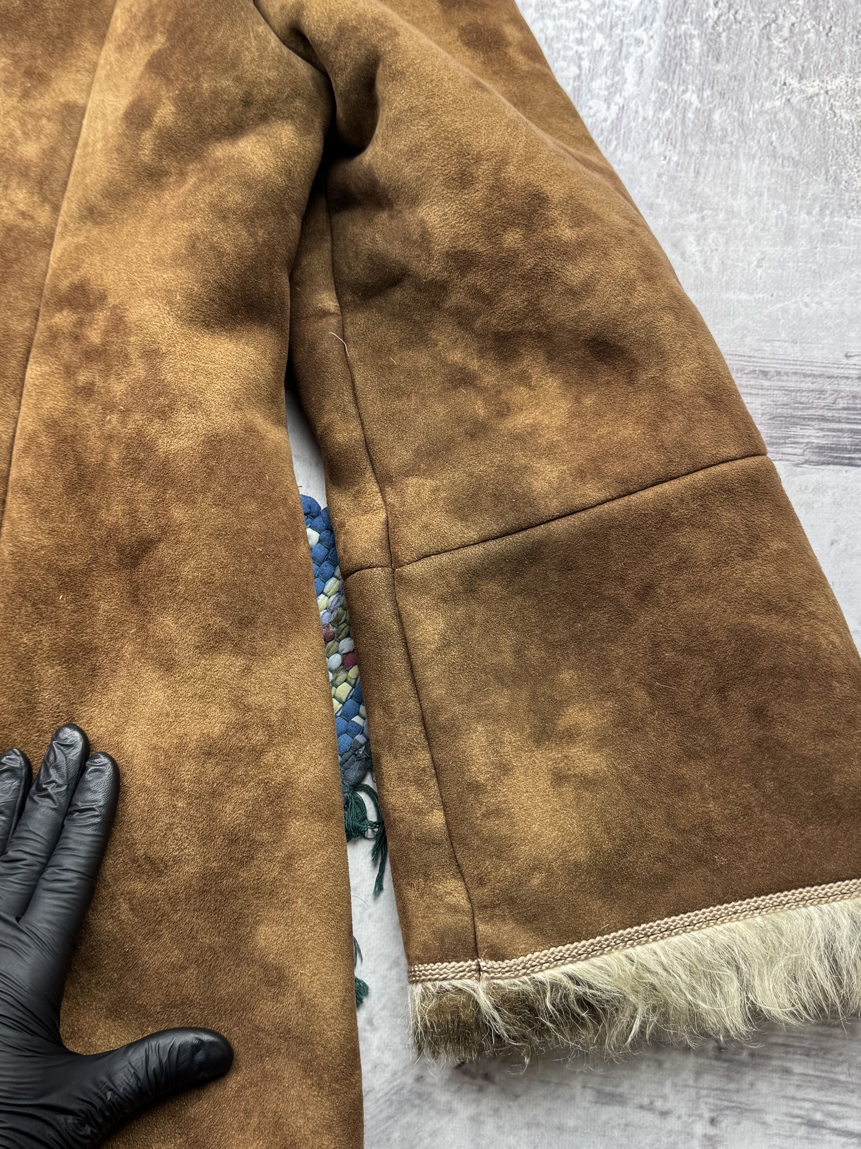Vintage Vintage Faux Sheepskin Faded Coat A414(484)D15 Size L / US 10 / IT 46 - 16 Thumbnail
