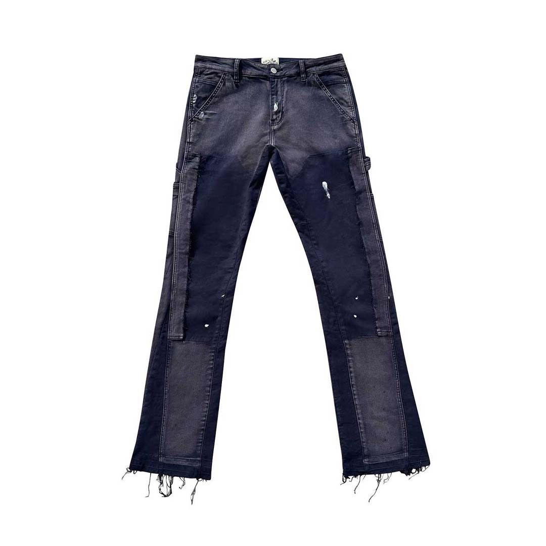 TRIPLE SEVENS Flare Jeans Navy Size US 32 / EU 48 - 1 Thumbnail