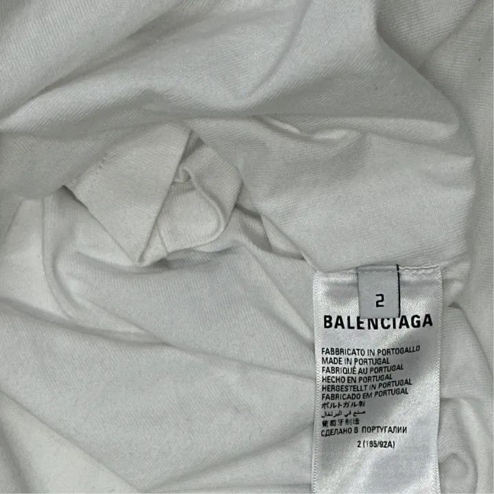 Balenciaga Balenciaga Balenciaga x Adidas Embroidered Logo Short Slee Size US M / EU 48-50 / 2 - 2 Thumbnail