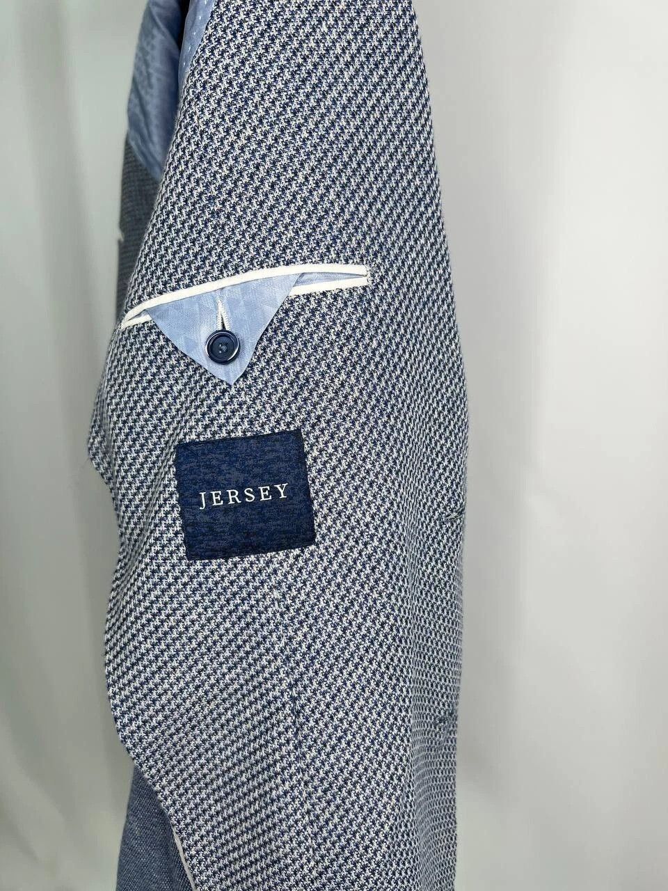 Other Digel Jersey Men's Half Lined Blue White Modern Fit Blazer Size 44L - 11 Thumbnail