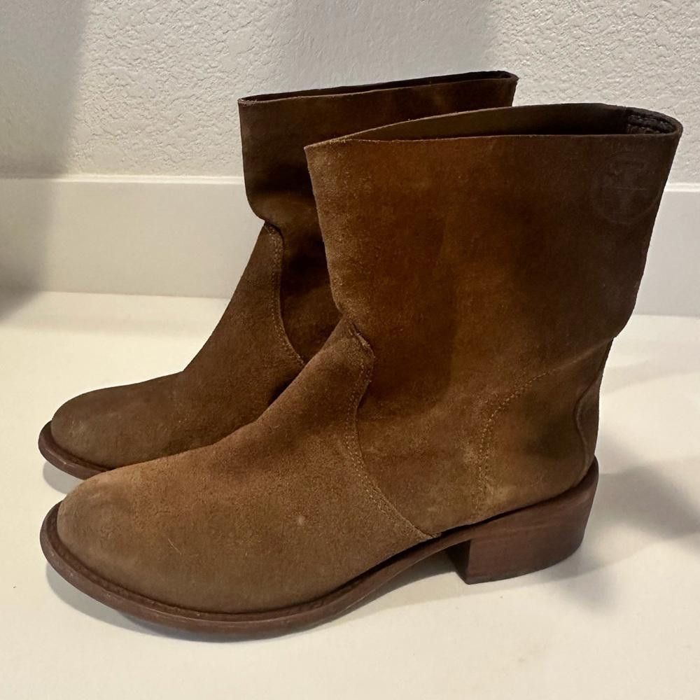 Tory Burch Tory Burch Siena Brown Suede Leather Ankle Boots 7 Size US 7 / IT 37 - 4 Thumbnail