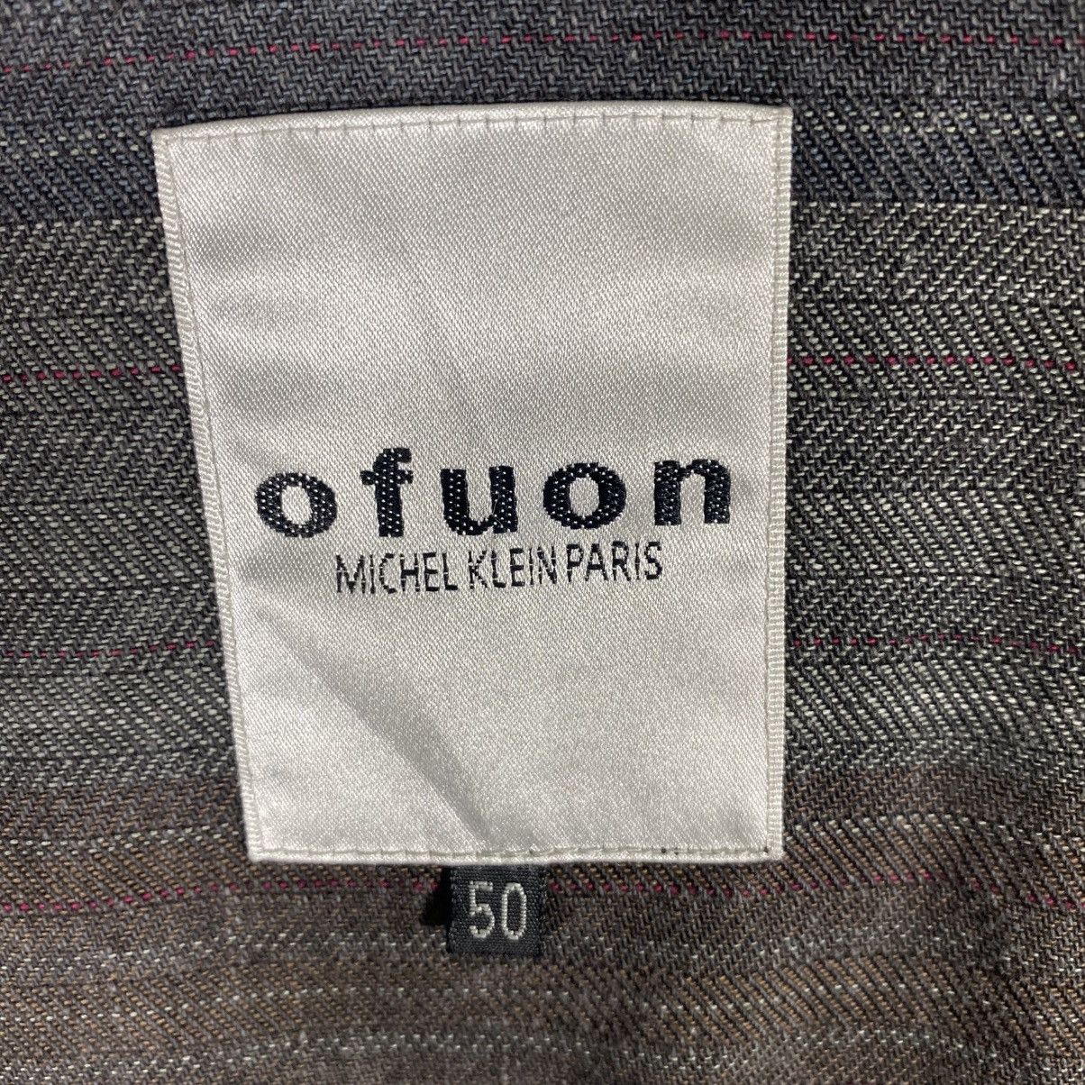 Michel Klein Ofuon Michel Klein Paris Striped Trucker Denim Jacket Size US M / EU 48-50 / 2 - 6 Thumbnail