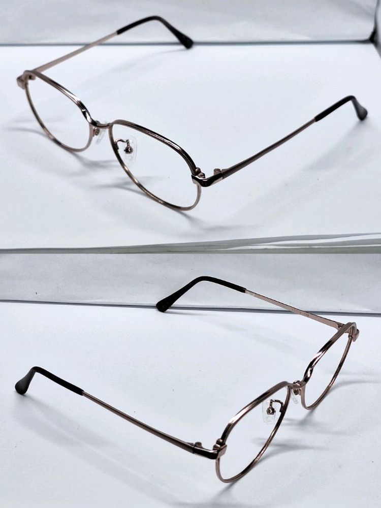 Other VINTAGE FFF-525 Rose Gold TITAN Slim Boston Glasses 52mm Size ONE SIZE - 5 Thumbnail