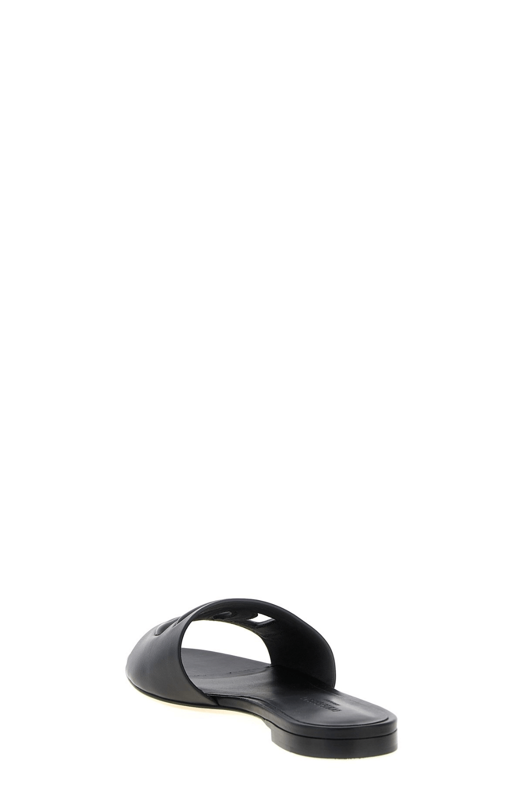 Dolce & Gabbana DG Millenials Black Leather Slide Sandals New Size US 8 / IT 38 - 3 Thumbnail