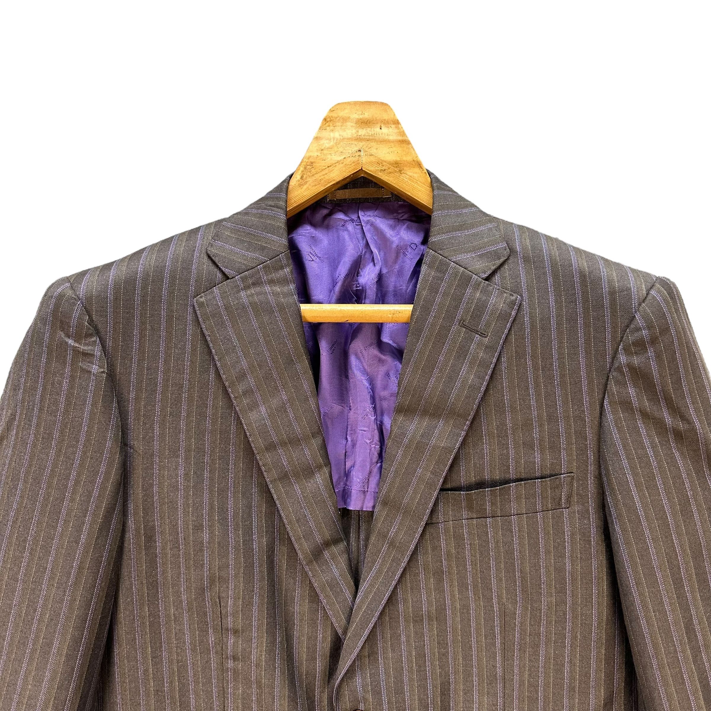 Japanese Brand Cloth DORMEIUL Wool Mohair Cashmere Suit Jacket #A67-1615 Size 40R - 2 Thumbnail