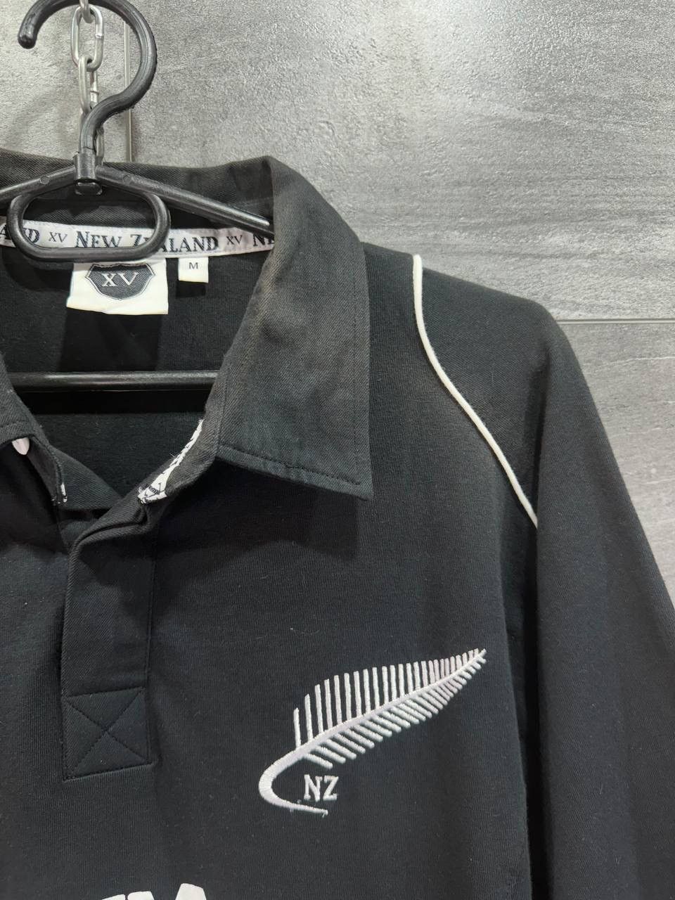 Canterbury of New Zealand All Blacks New Zealand #10 Black Rugby Polo Shirt XV Mens Size US M / EU 48-50 / 2 - 2 Thumbnail