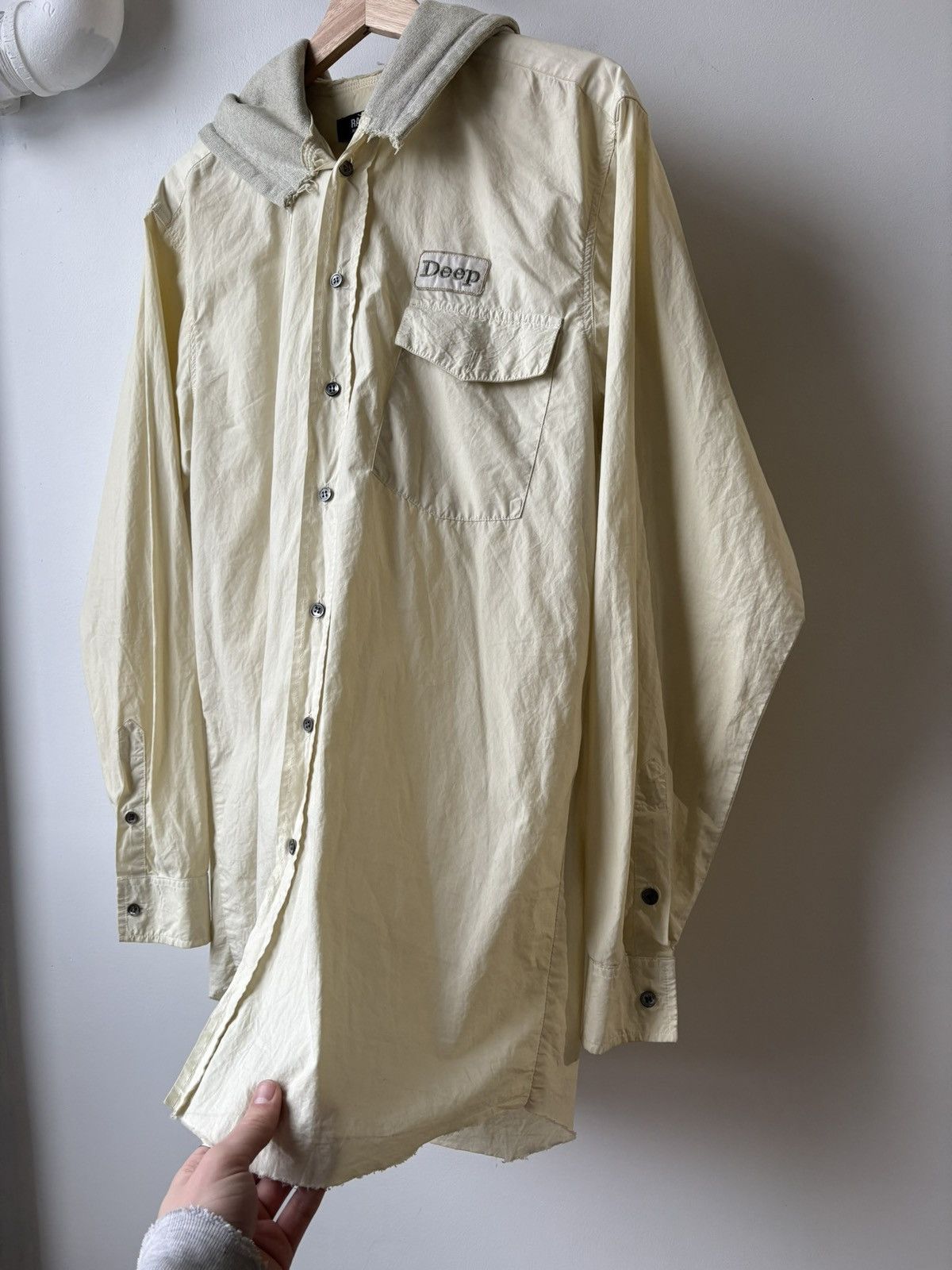 Raf Simons Raf Simons AW02-03 "Virginia Creeper" Deep Hooded Shirt Size US S / EU 44-46 / 1 - 6 Thumbnail