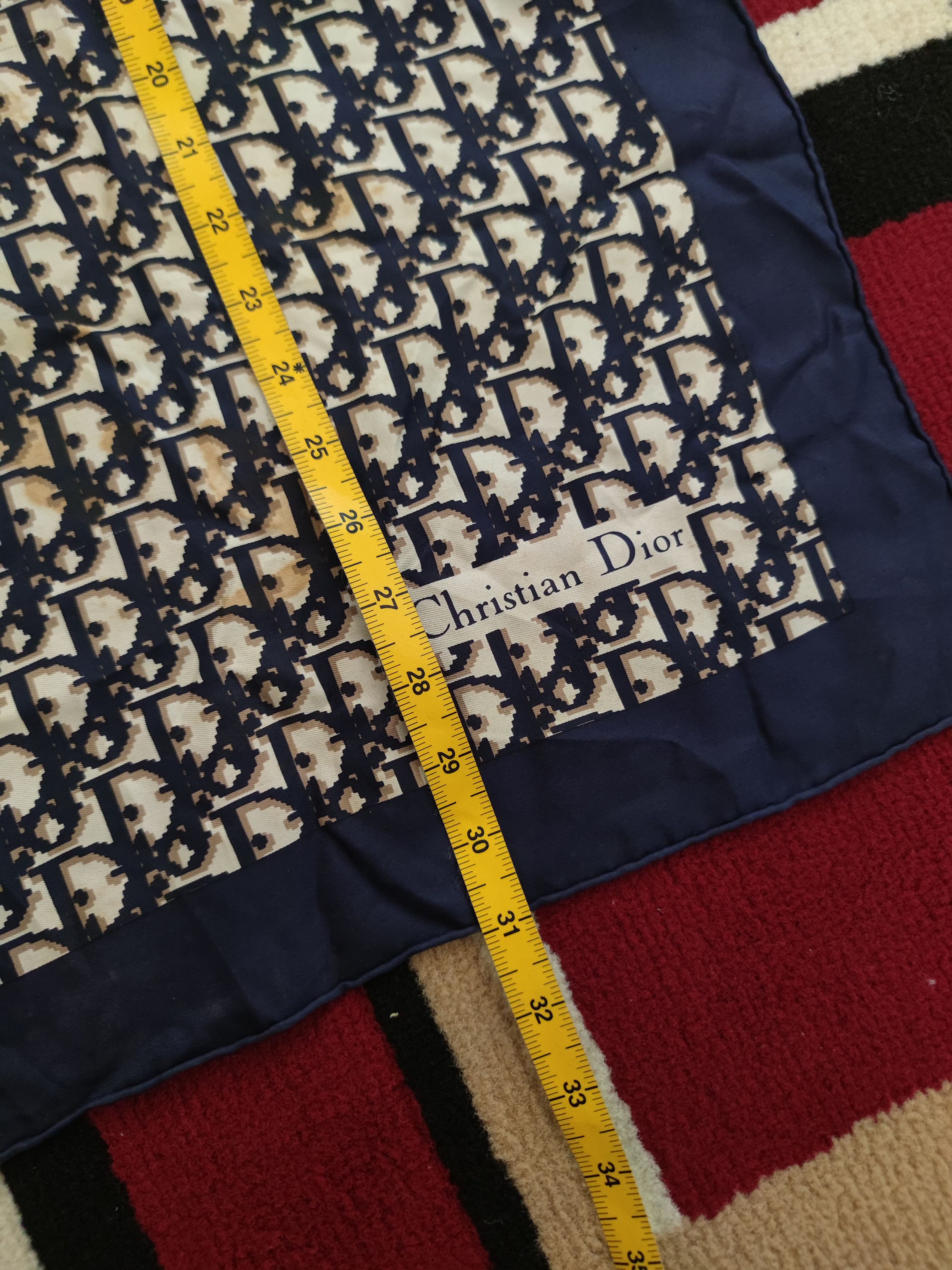 Dior Vintage Christian Dior Monogram Silk Scarf Size ONE SIZE - 7 Thumbnail