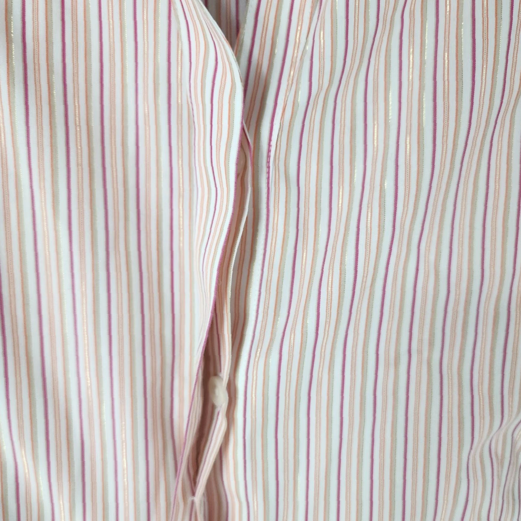 Vintage VINTAGE Chico's Pink Striped Button-Up Shirt Women Size 3 Size XS / US 0-2 / IT 36-38 - 3 Thumbnail