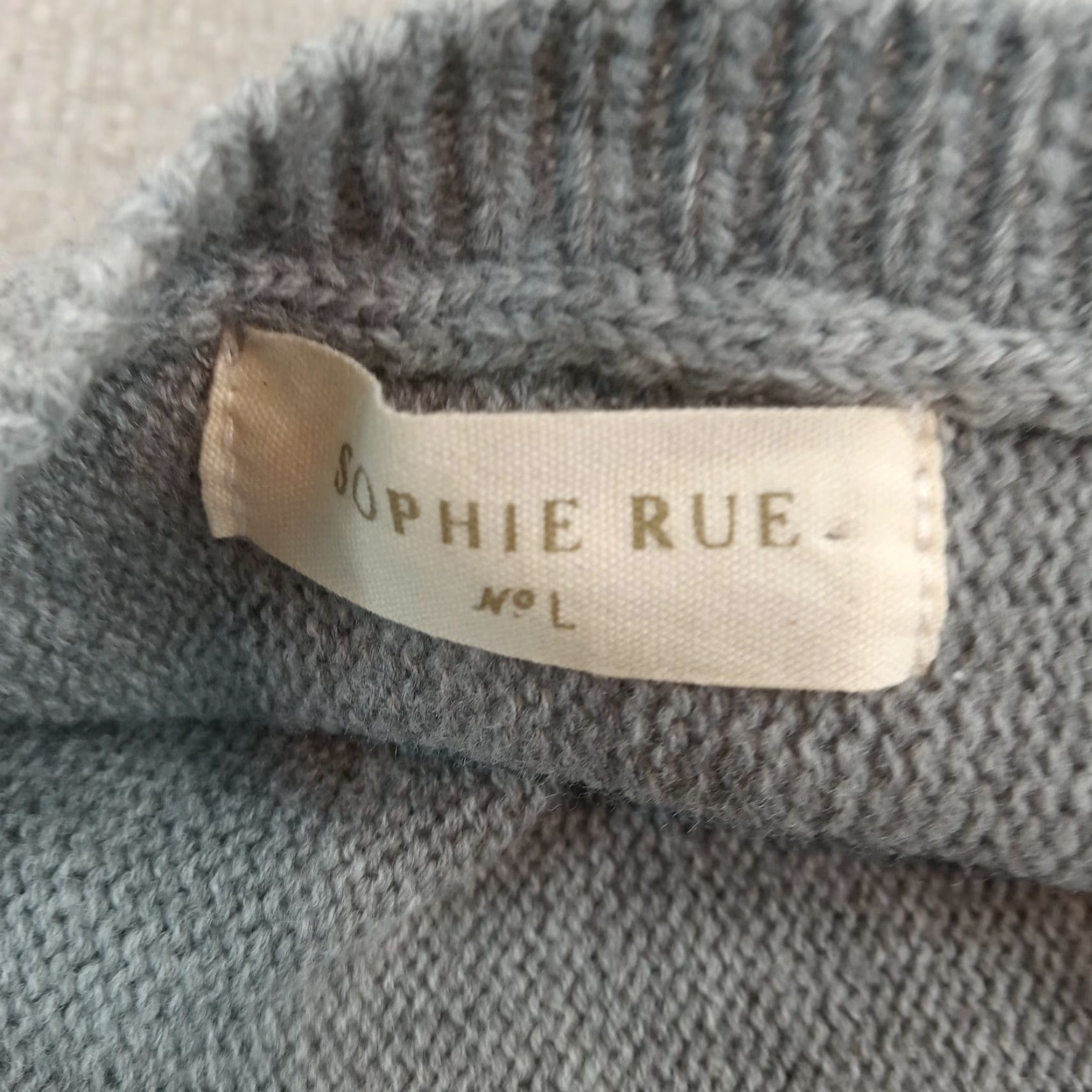 Vintage Sophie Rue Striped Cardigan Sweater Womens Large Gray Size L / US 10 / IT 46 - 5 Thumbnail