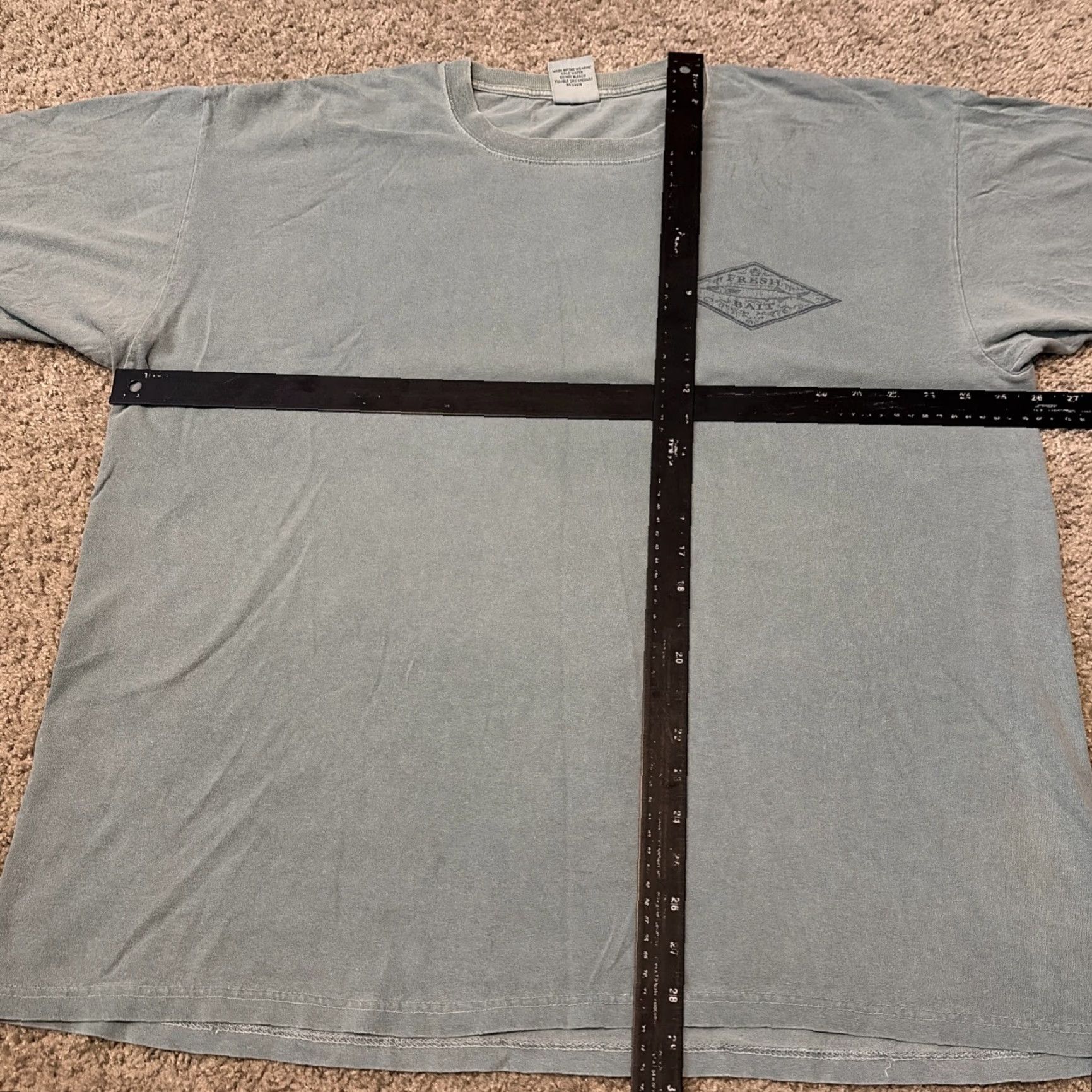 Anvil VINTAGE 90s Yellowfin Tuna Stamp Fishing Bait Nature Fish Green T-Shirt XL Size US XL / EU 56 / 4 - 5 Thumbnail