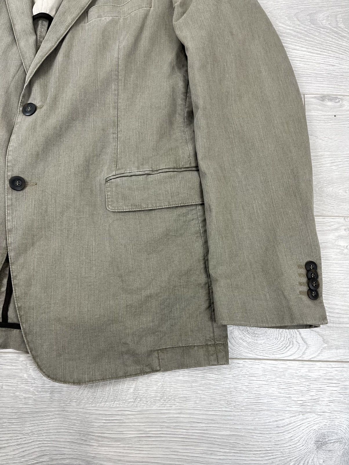 Balmain Balmain Vintage 00s Cotton Grey Blazer Jacket Size US L / EU 52-54 / 3 - 5 Thumbnail
