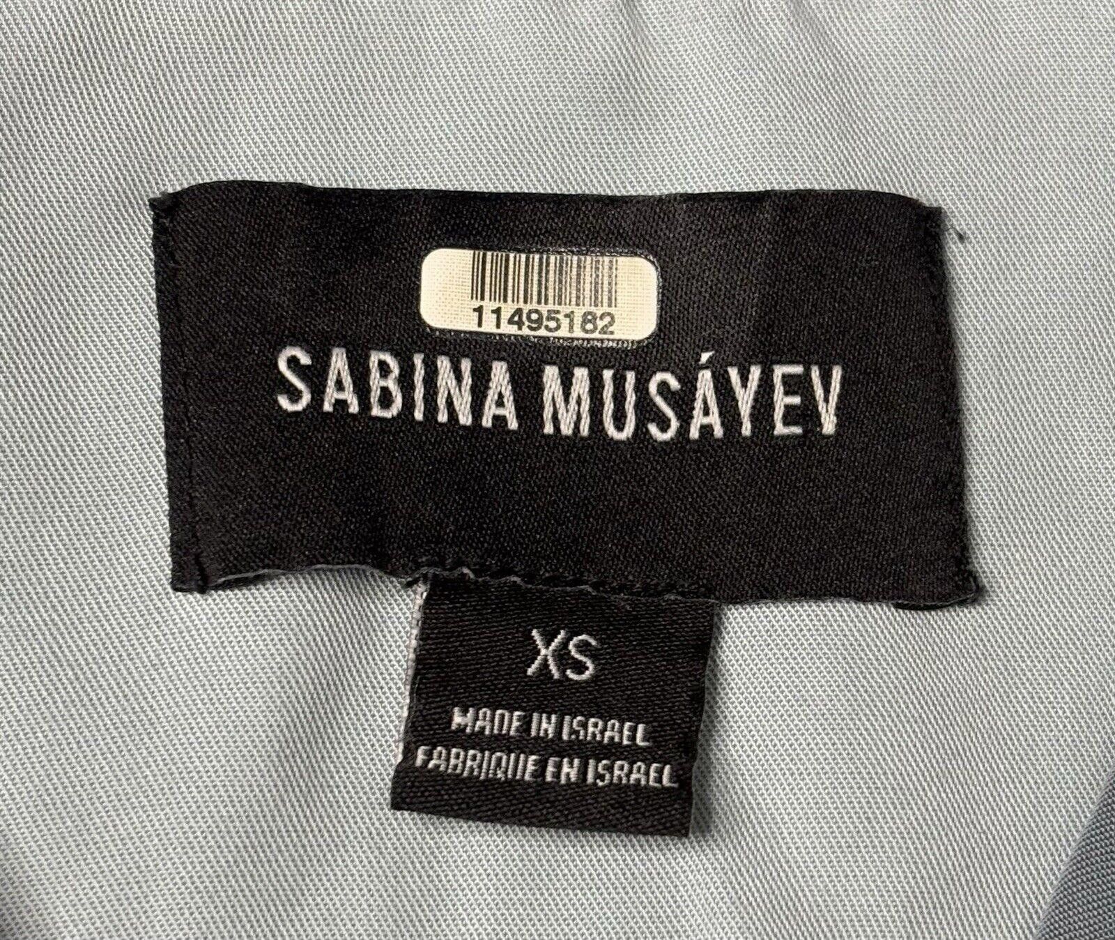 Other Sabina Musayev Shirt Women's XS Pearl Snap Pocket Viscose Size XS / US 0-2 / IT 36-38 - 2 Thumbnail