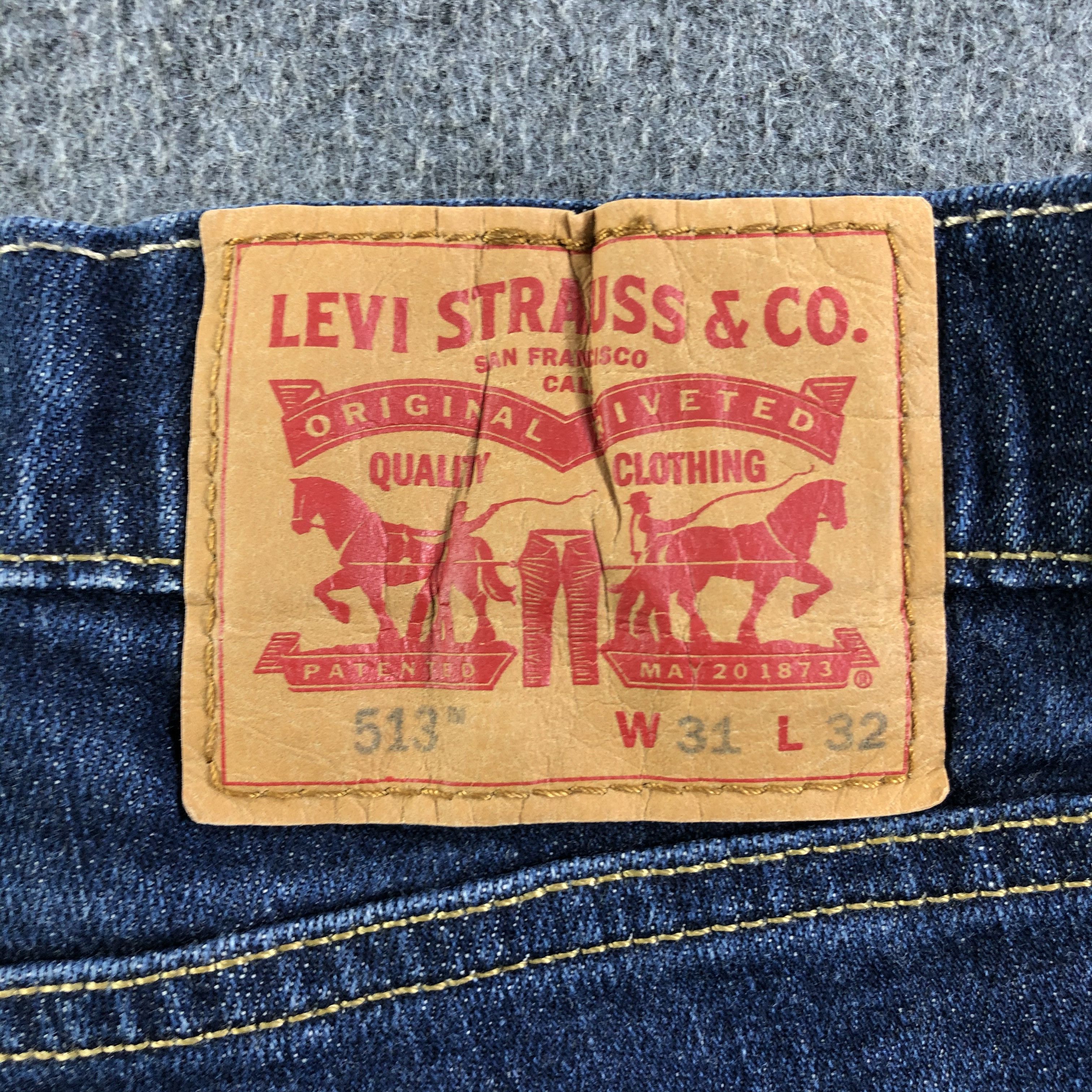 Levi's Vintage Dark Blue Levis 513 Jeans-J3269 Size US 32 / EU 48 - 5 Thumbnail