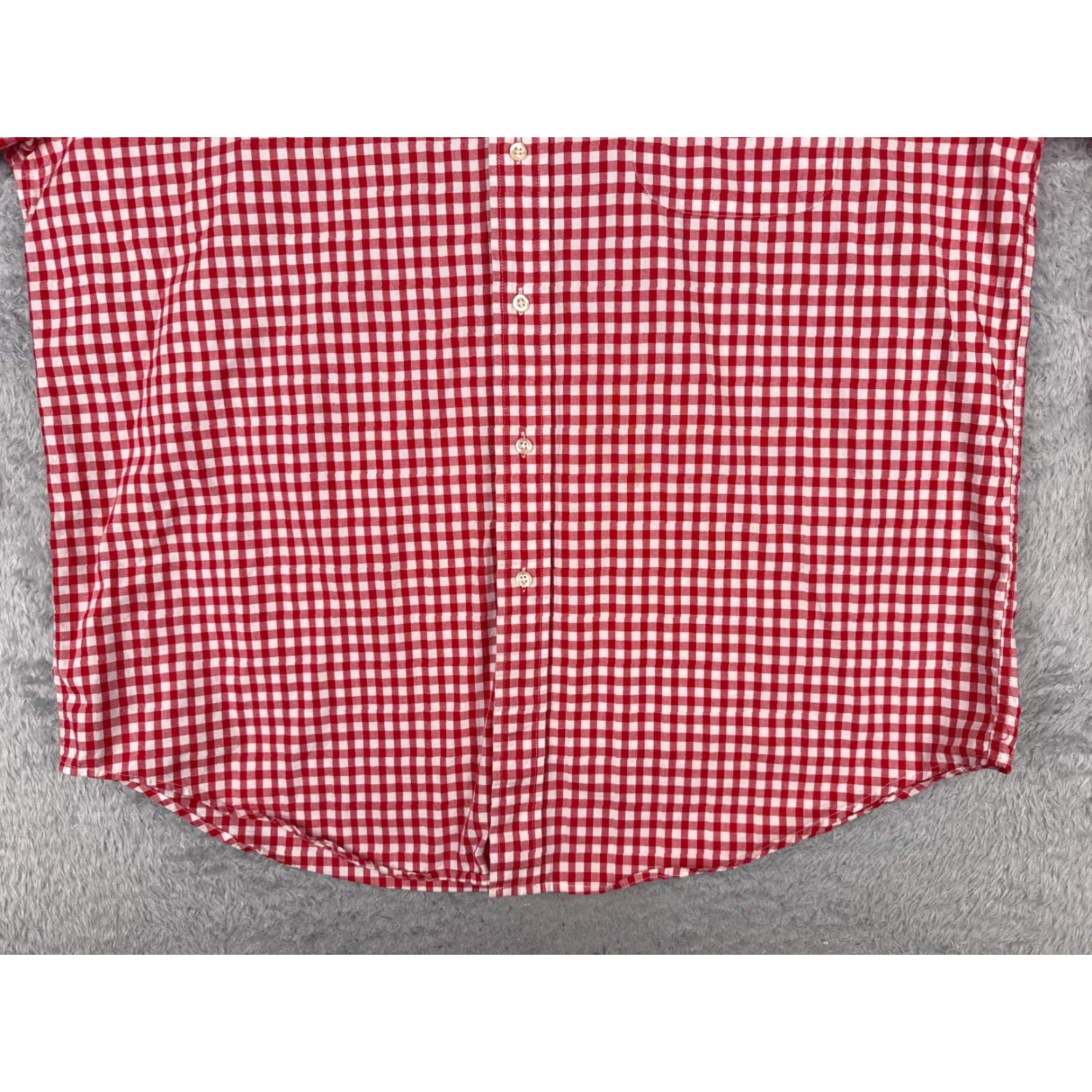 Tommy Hilfiger VINTAGE Tommy Hilfiger Shirt Men XL Red Plaid 100% Cotton Long Sleeve Pocket (Collared, Button-Down) Size US XL / EU 56 / 4 - 5 Thumbnail