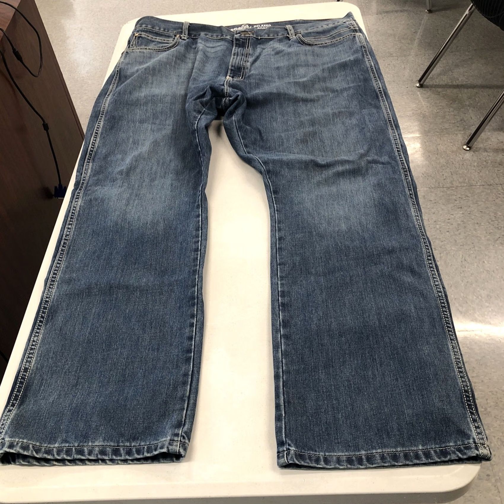 Wrangler Wrangler Retro Jeans Men's 42x31 Relaxed Boot Blue Denim 5-Pocket Cowboy Western Jeans Size US 42 / EU 58 - 4 Thumbnail