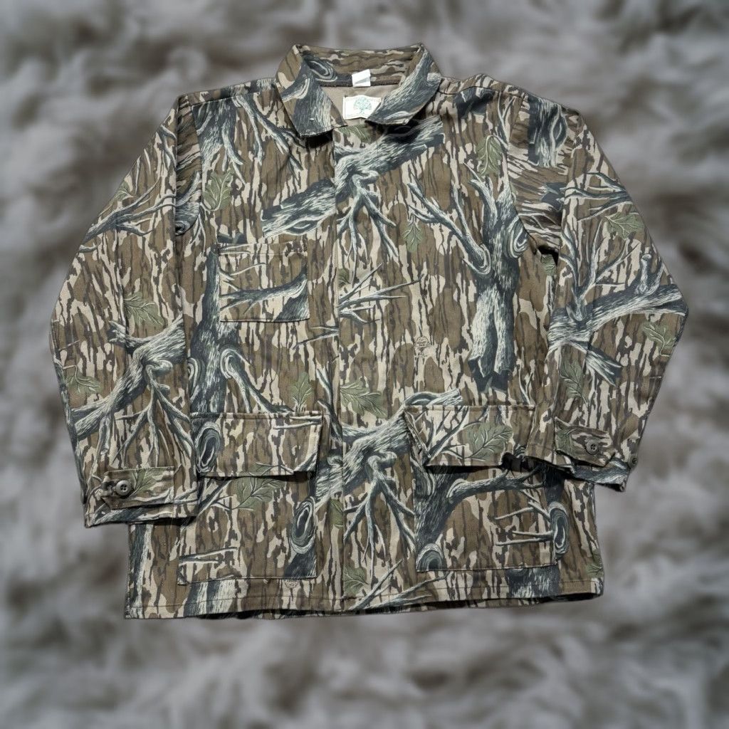 Vintage VINTAGE Mossy Oak Jacket Hunting USA 80s Large Chore Tree Stand 3 Pocket Mens Size US L / EU 52-54 / 3 - 1 Thumbnail