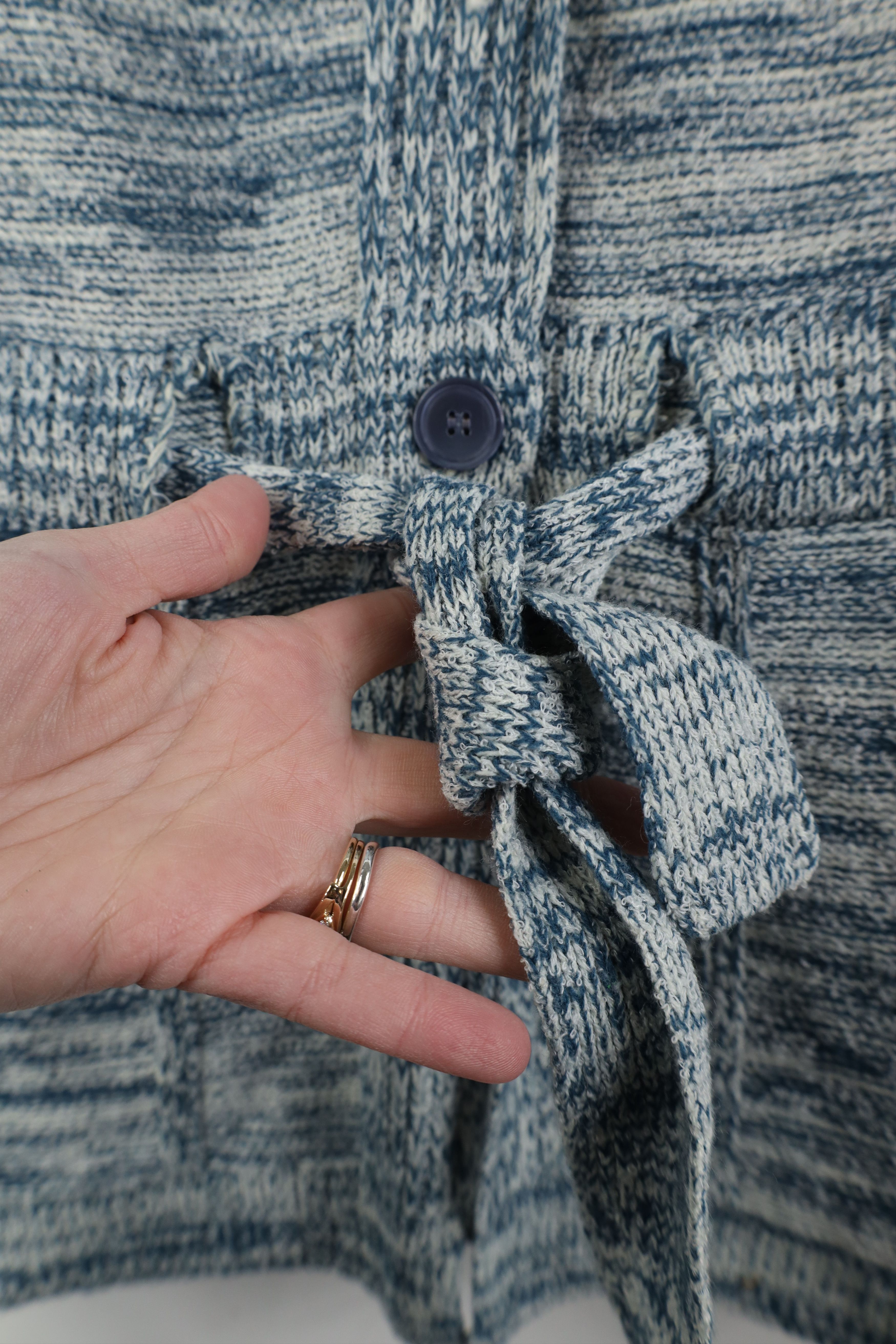 Vintage Vintage 60s 70s Boho Chic Hippie Knit Cardigan Sweater Size L / US 10 / IT 46 - 4 Thumbnail