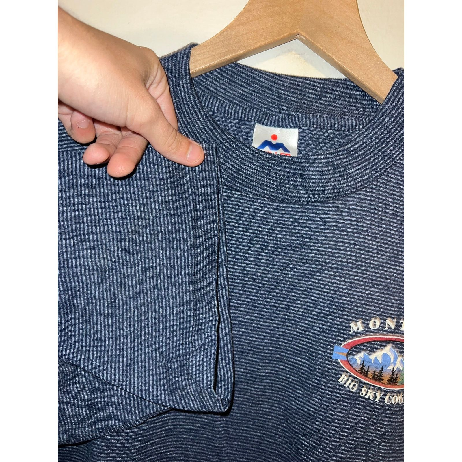 Vintage Vintage Montana Shirt Big Sky Country MT Blue Tee VTG Large Size US L / EU 52-54 / 3 - 4 Thumbnail