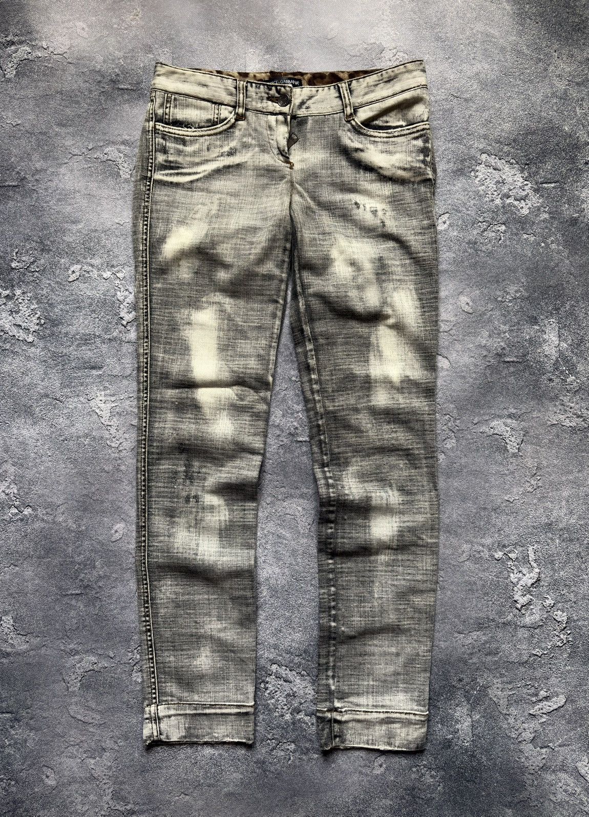Dolce & Gabbana Vintage Dolce & Gabbana Y2K Wash Distressed Denim Jeans Size 27" / US 4 / IT 40 - 1 Thumbnail