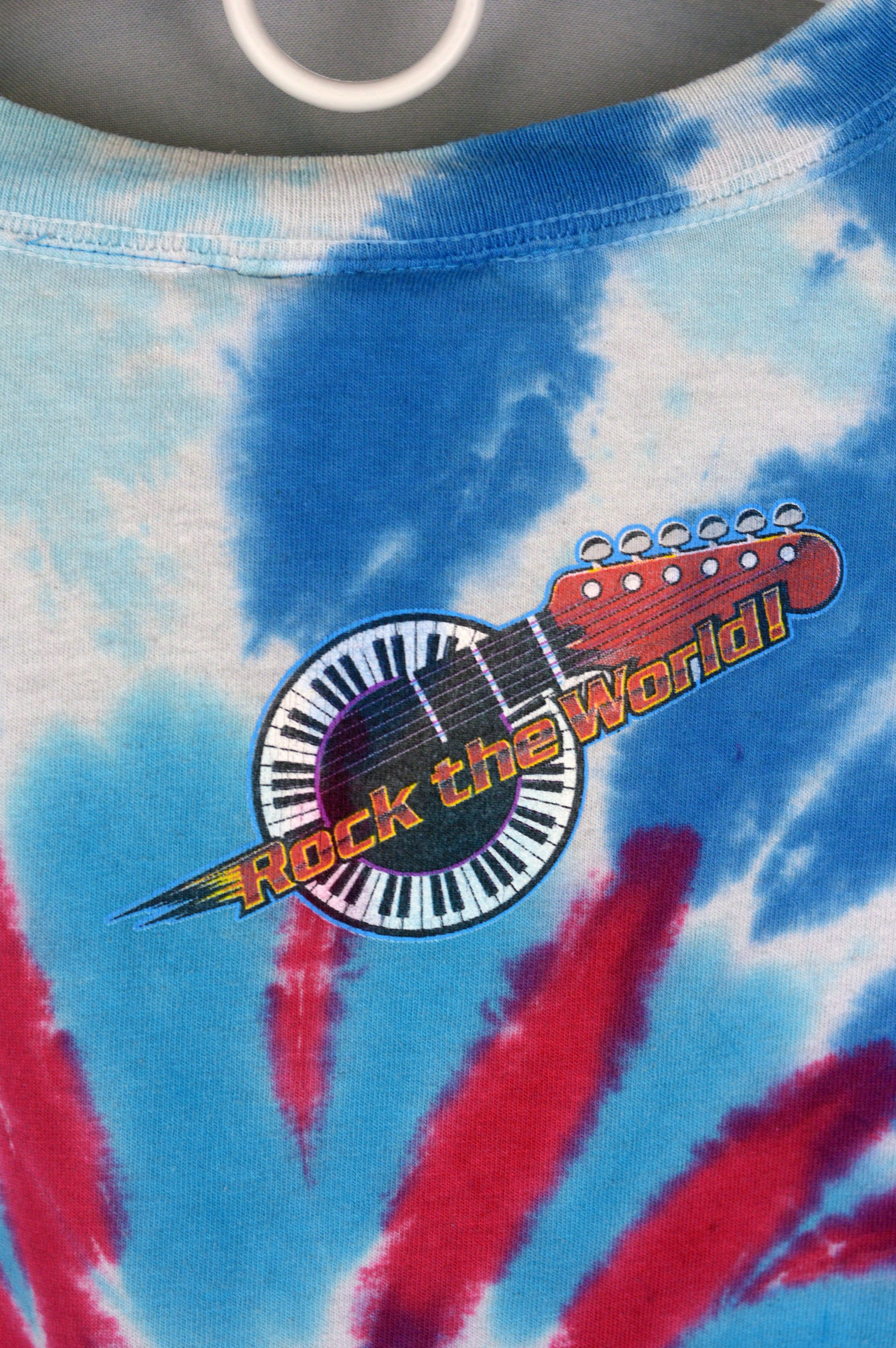Aerosmith Rock n Roller Coaster Aerosmith Rock The World 90s Tie Dye Size US XL / EU 56 / 4 - 7 Thumbnail