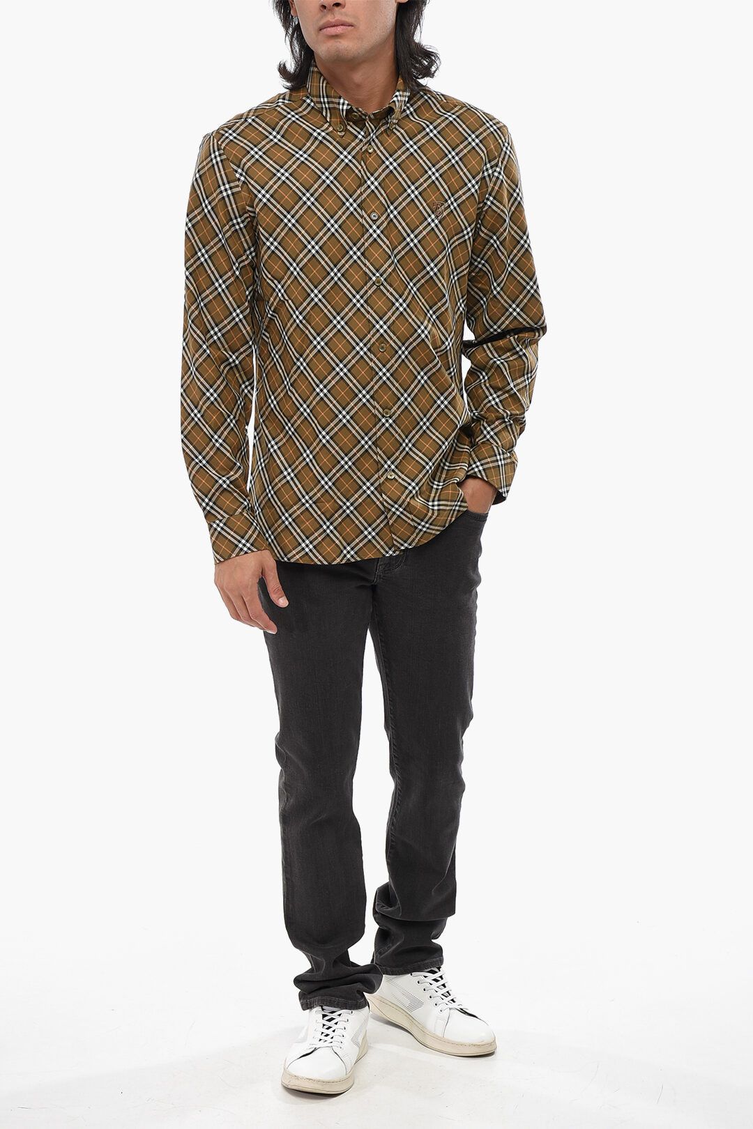 Burberry og1mm1125 Button-Down Collar Shirt in Multicolor Size US S / EU 44-46 / 1 - 4 Thumbnail