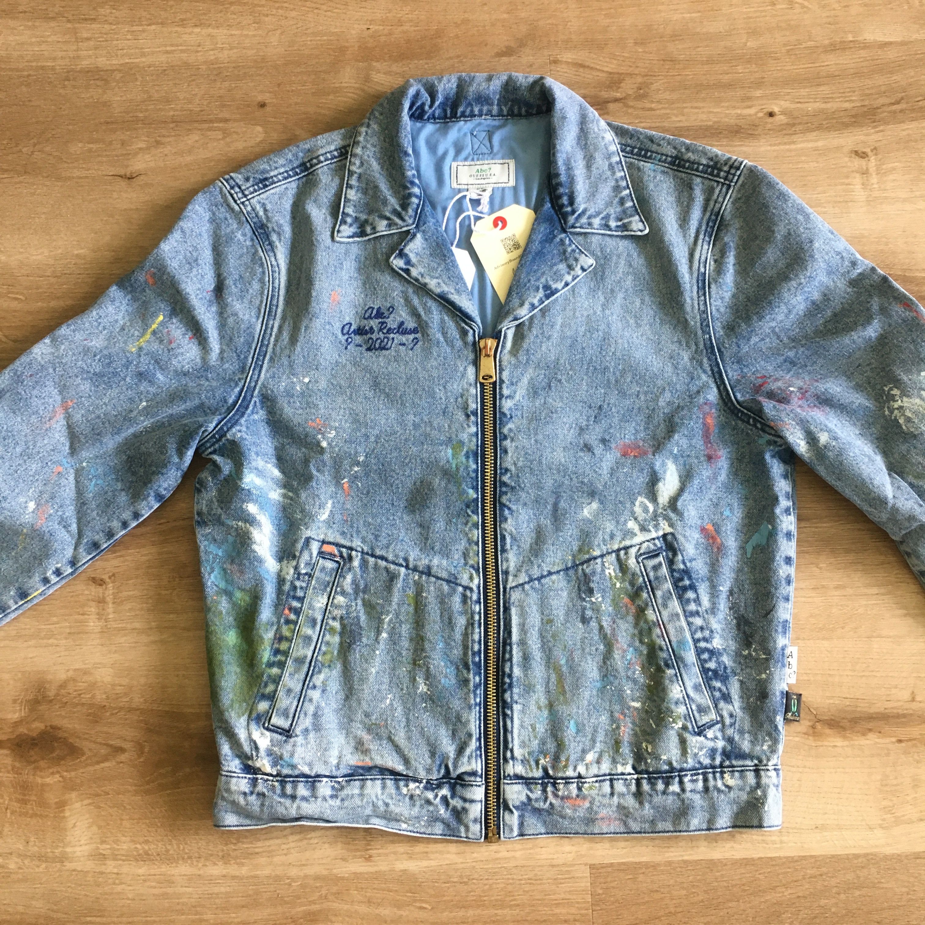 Advisory Board Crystals × Guess Abc. x Guess "Abc?" Painter's Denim Jacket Size US S / EU 44-46 / 1 - 4 Thumbnail