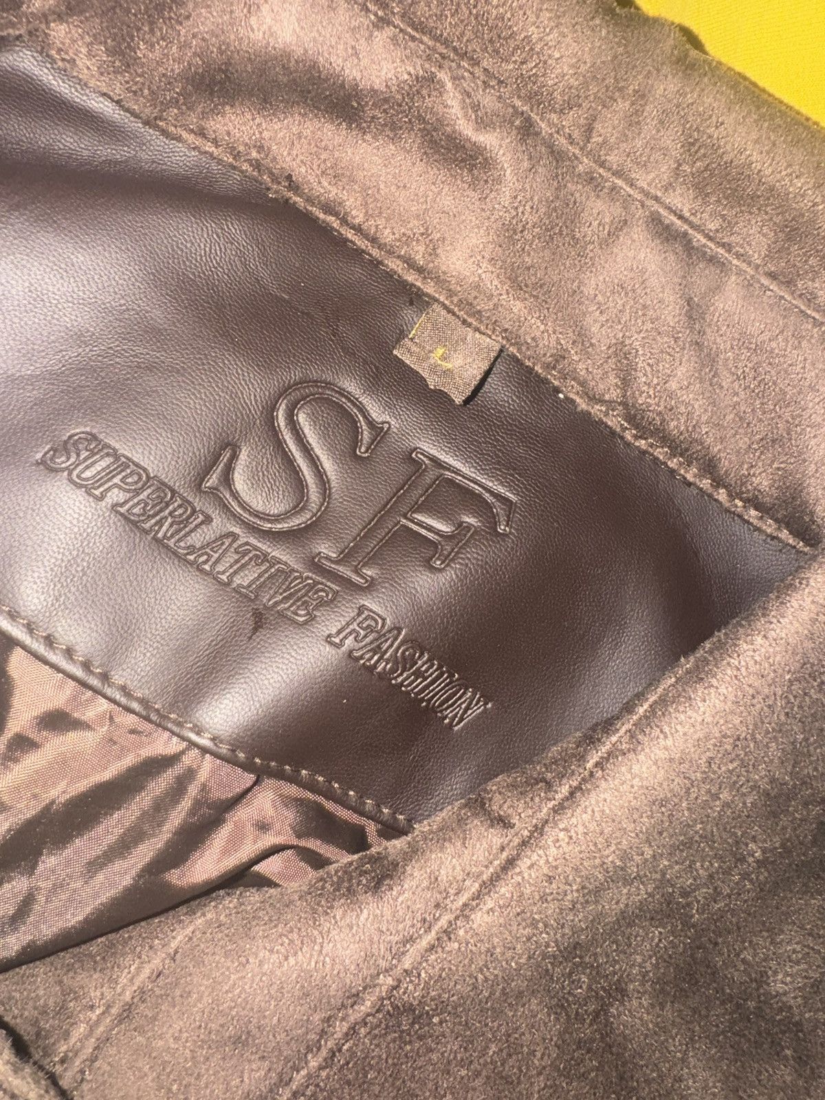 Designer Superlative fashion leather/suede jacket Size L / US 10 / IT 46 - 2 Thumbnail