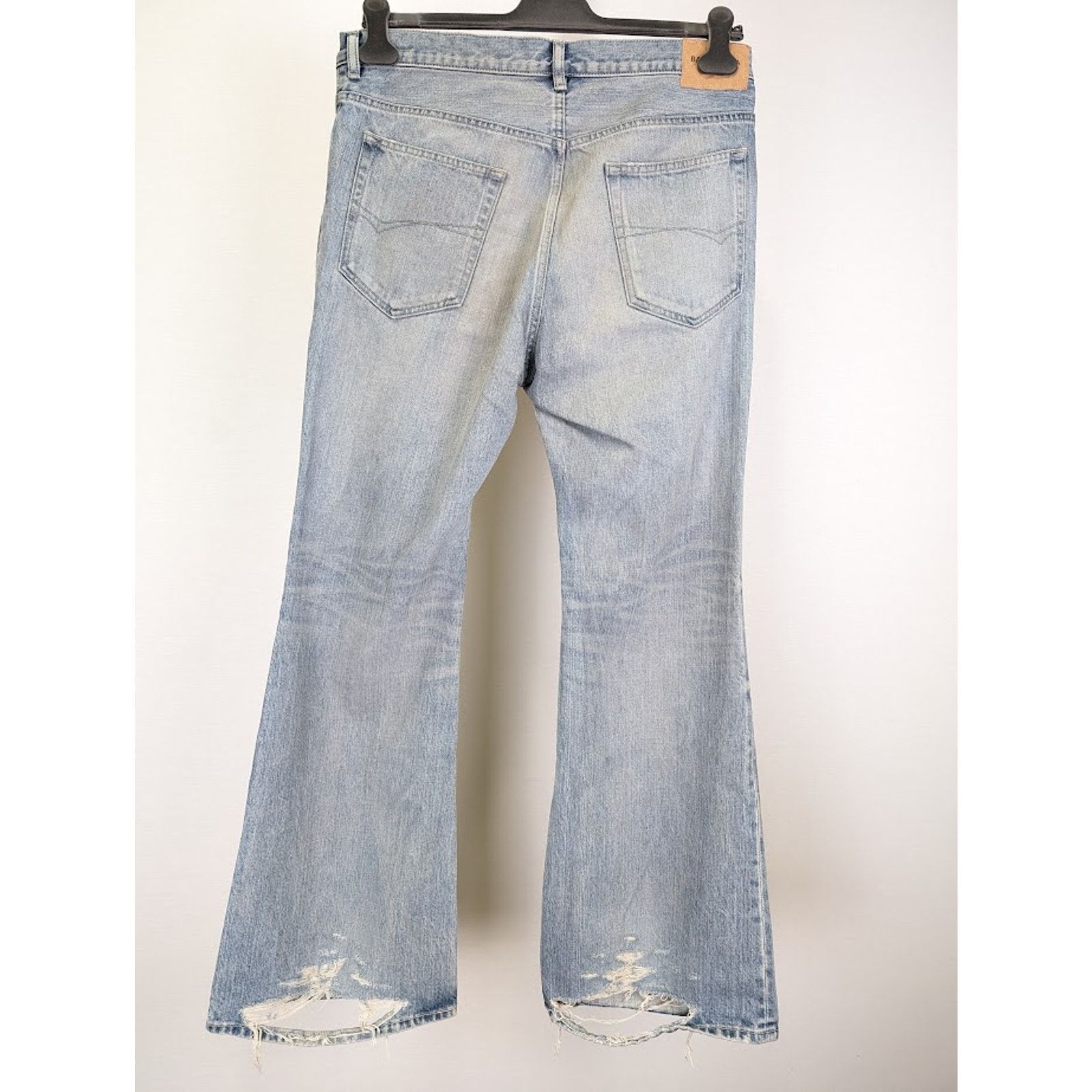 Balenciaga o1rshd1 Q:2 / Flared Denim Pants in Blue Size US 30 / EU 46 - 10 Thumbnail