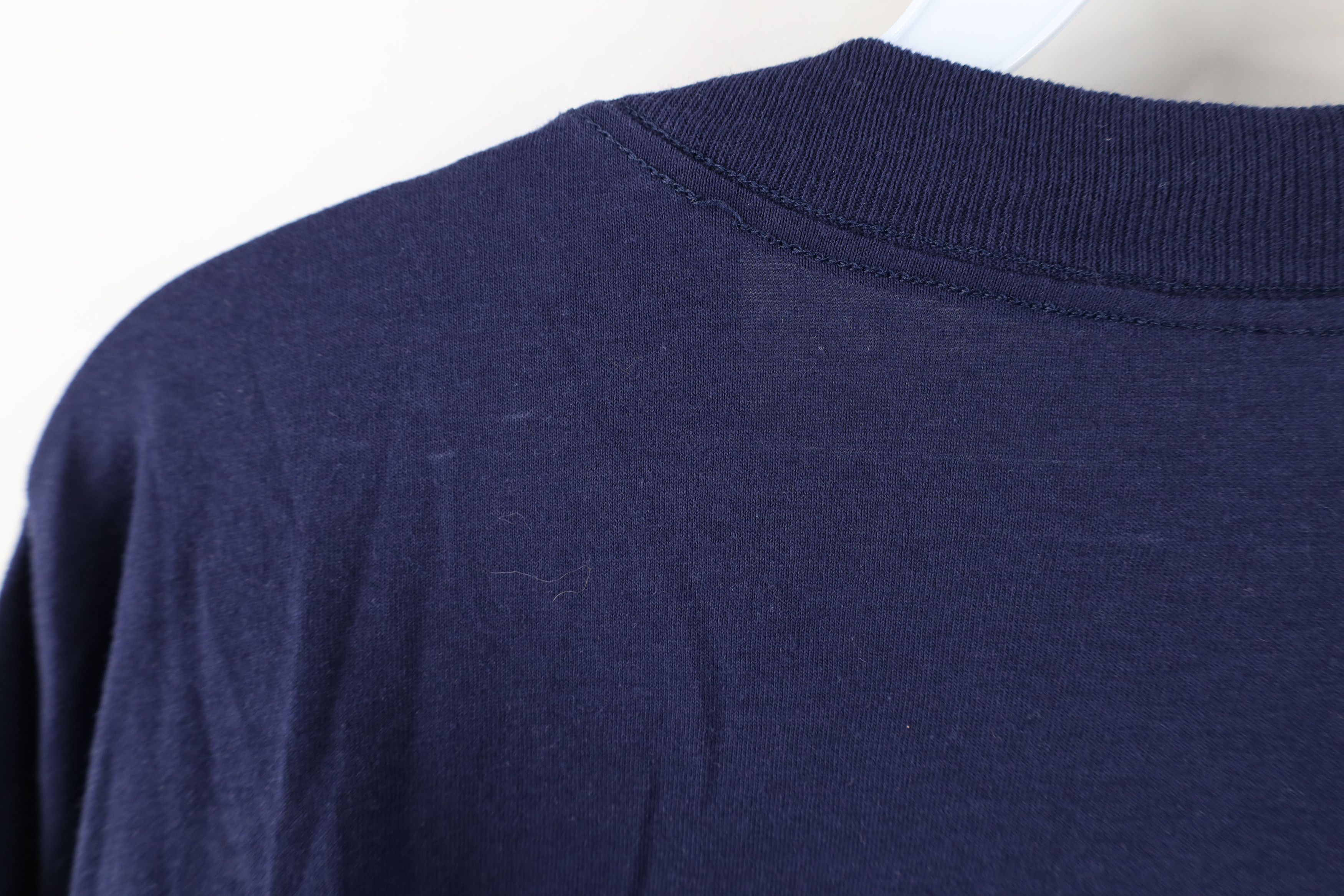 Vintage Vintage 90s Streetwear Pocket Short Sleeve T-Shirt Navy Blue Size US XXL / EU 58 / 5 - 11 Thumbnail