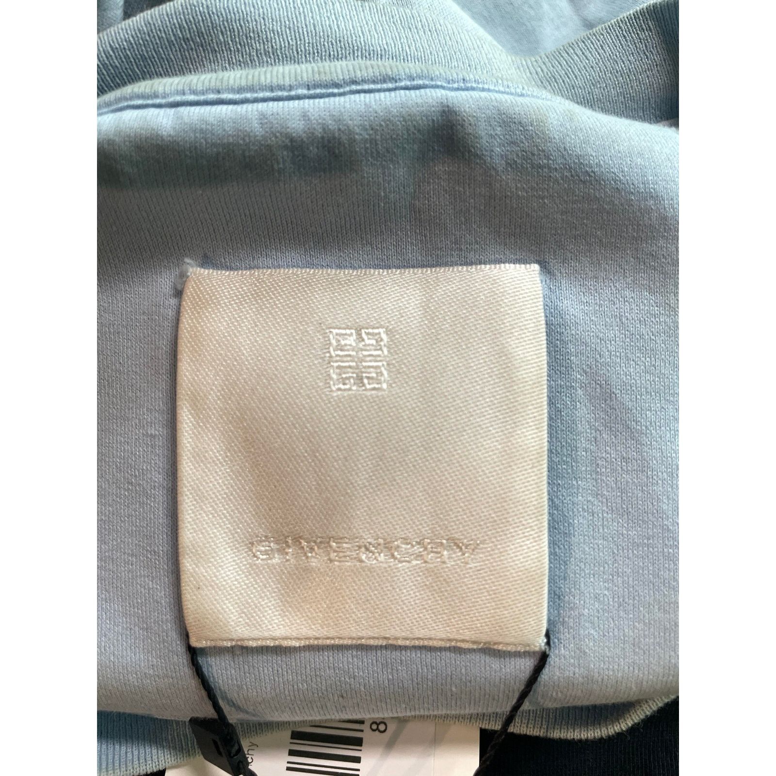 Givenchy Givenchy Script Logo Baby Blue Tee Size US S / EU 44-46 / 1 - 6 Thumbnail