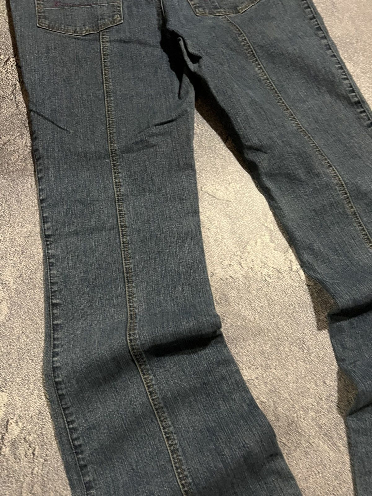Vintage If Six Was Nine Style Jeans Skinny Flared / Archive Drip 90s Size US 32 / EU 48 - 4 Thumbnail