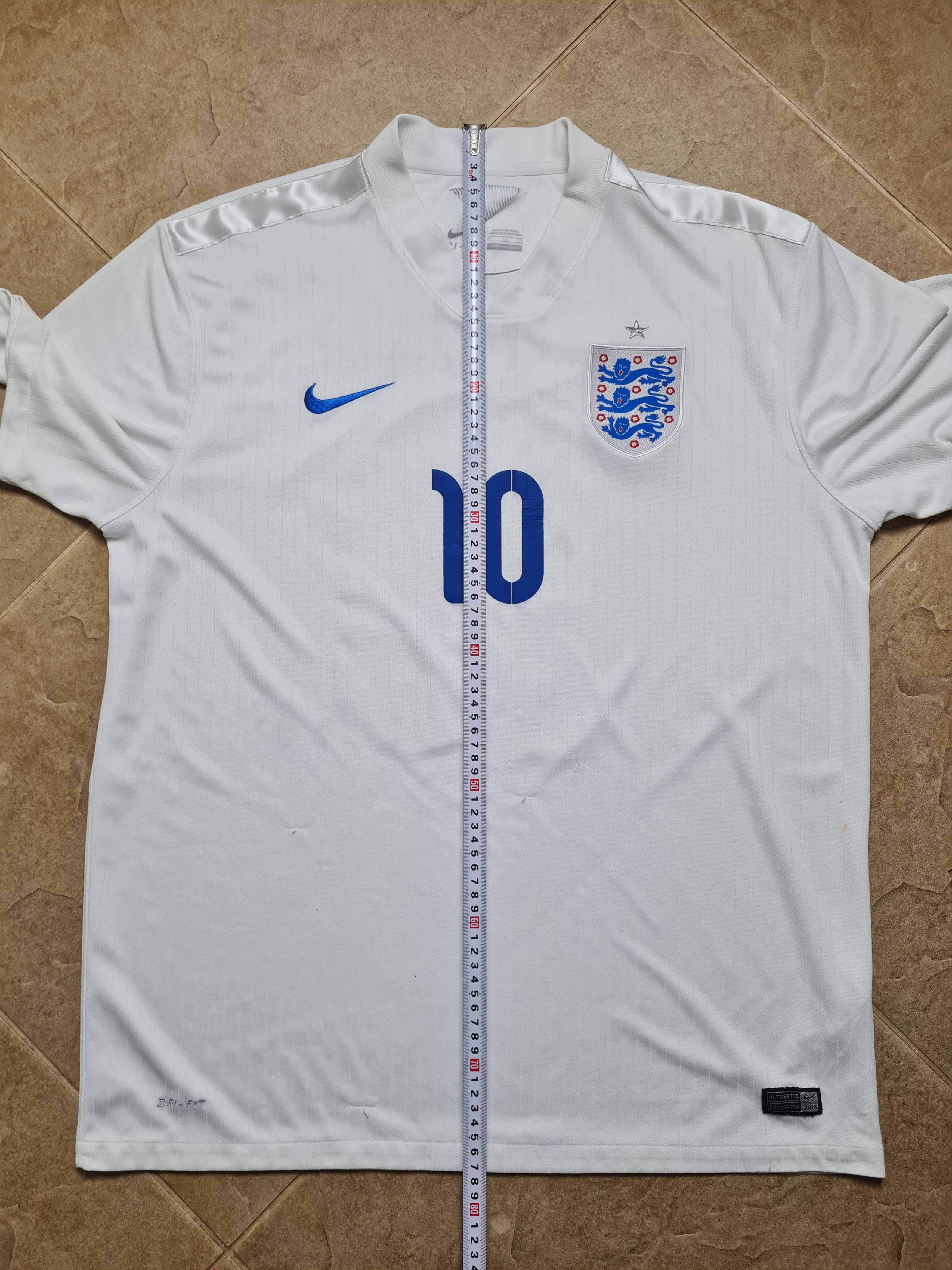 Nike England 2014 Home Football Jersey Wayne Rooney #10 Nike Size US XL / EU 56 / 4 - 5 Thumbnail