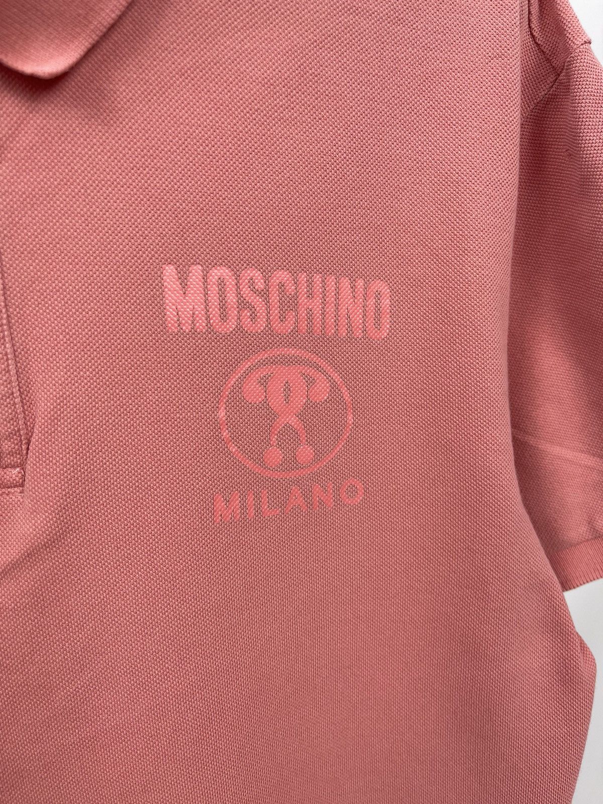 Moschino Moschino Milano Polo Size 38 USA Pink Logo Made in Portugal Size US M / EU 48-50 / 2 - 4 Thumbnail