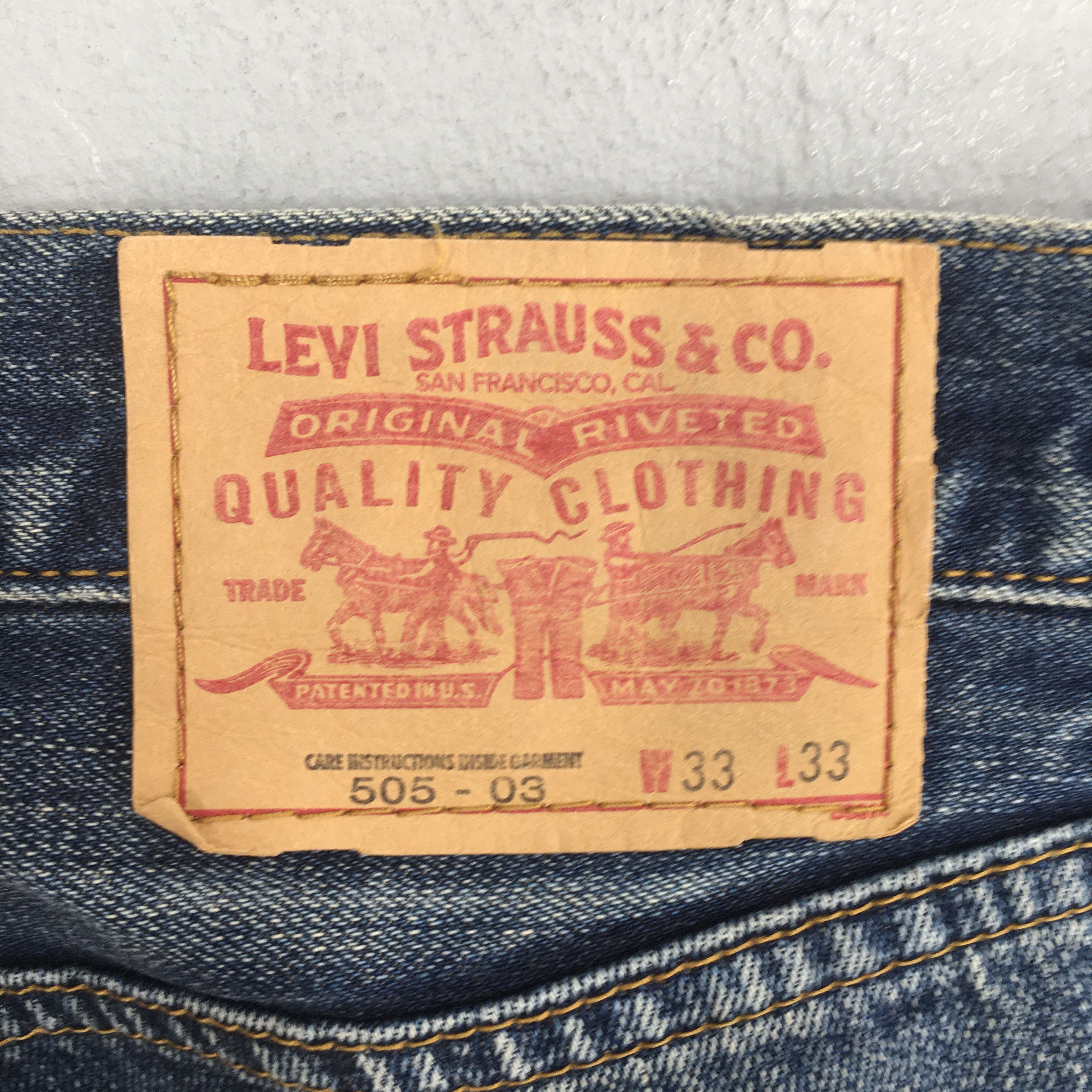 Levi's Size 32x33 Vintage Levis 505 Faded Stonewash Jeans S1951 Size US 32 / EU 48 - 12 Thumbnail