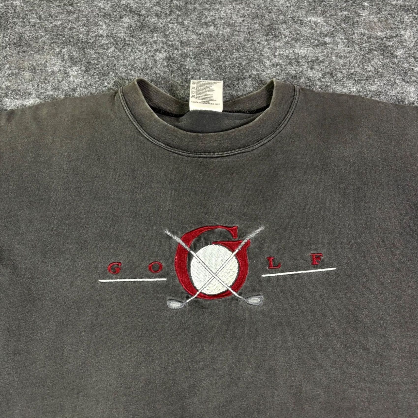 Vintage VINTAGE Oneita Power-Sport Golf Embroidered T-Shirt XL Gray 90s USA Made Mens Size US XL / EU 56 / 4 - 6 Thumbnail