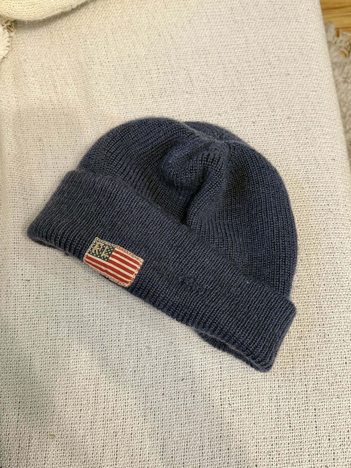 Ralph Lauren Vintage wool beanie Polo Raloh Lauren us logo usa RARE Size ONE SIZE - 2 Thumbnail