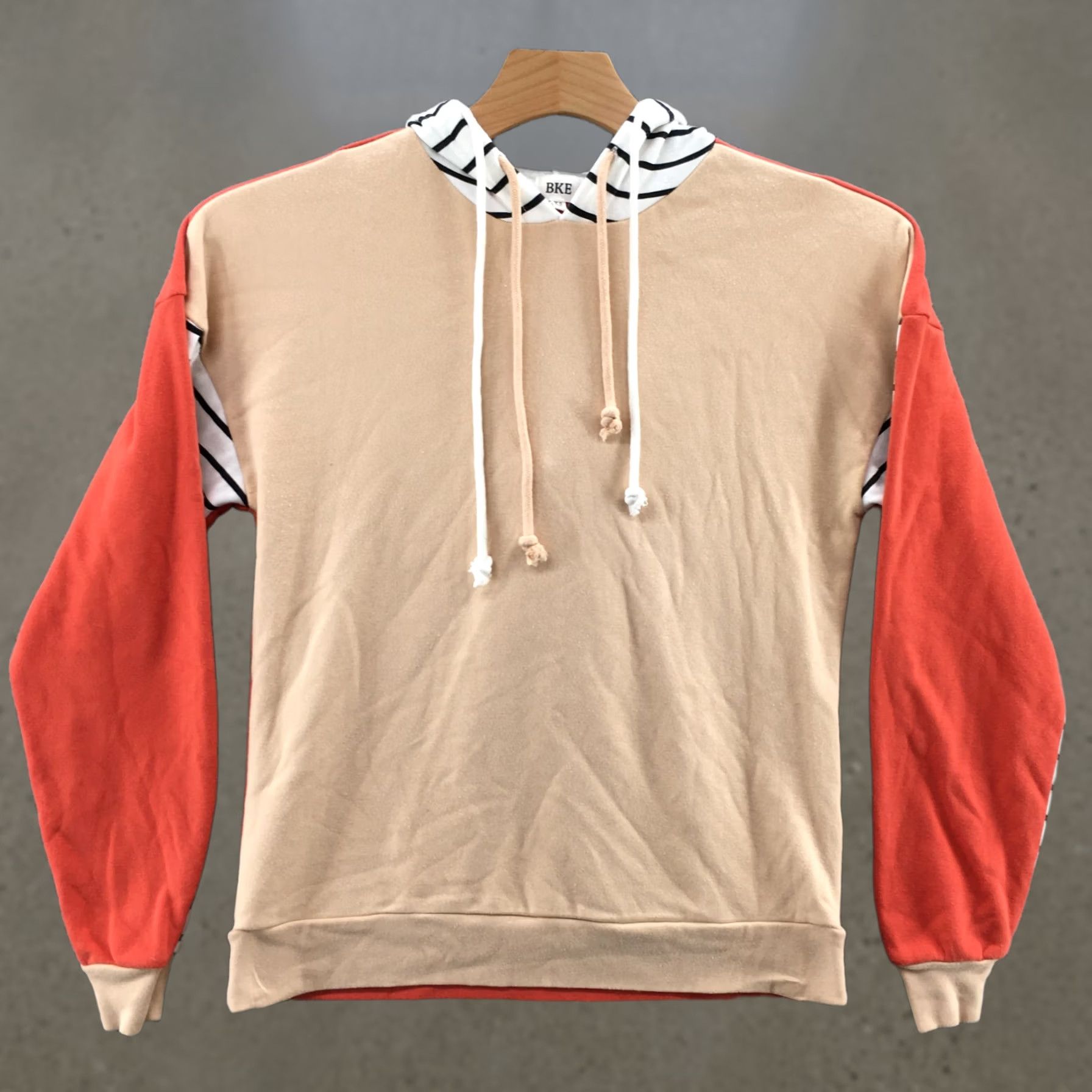 BKE BKE Hoodie Womens XS Red Orange Cotton Hooded Long Sleeve Pullover Shirt Mens Womens Girl Boy Size XS / US 0-2 / IT 36-38 - 1 Thumbnail