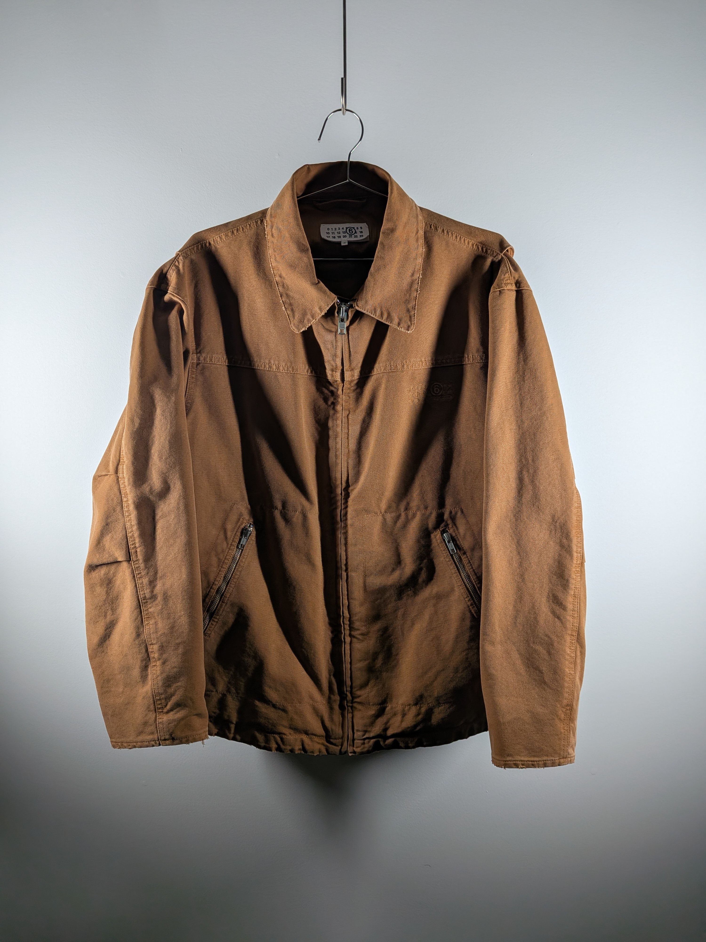 Maison Margiela Maison Margiela MM6 Heavy Canvas Tan Work Jacket Size US M / EU 48-50 / 2 - 1 Thumbnail