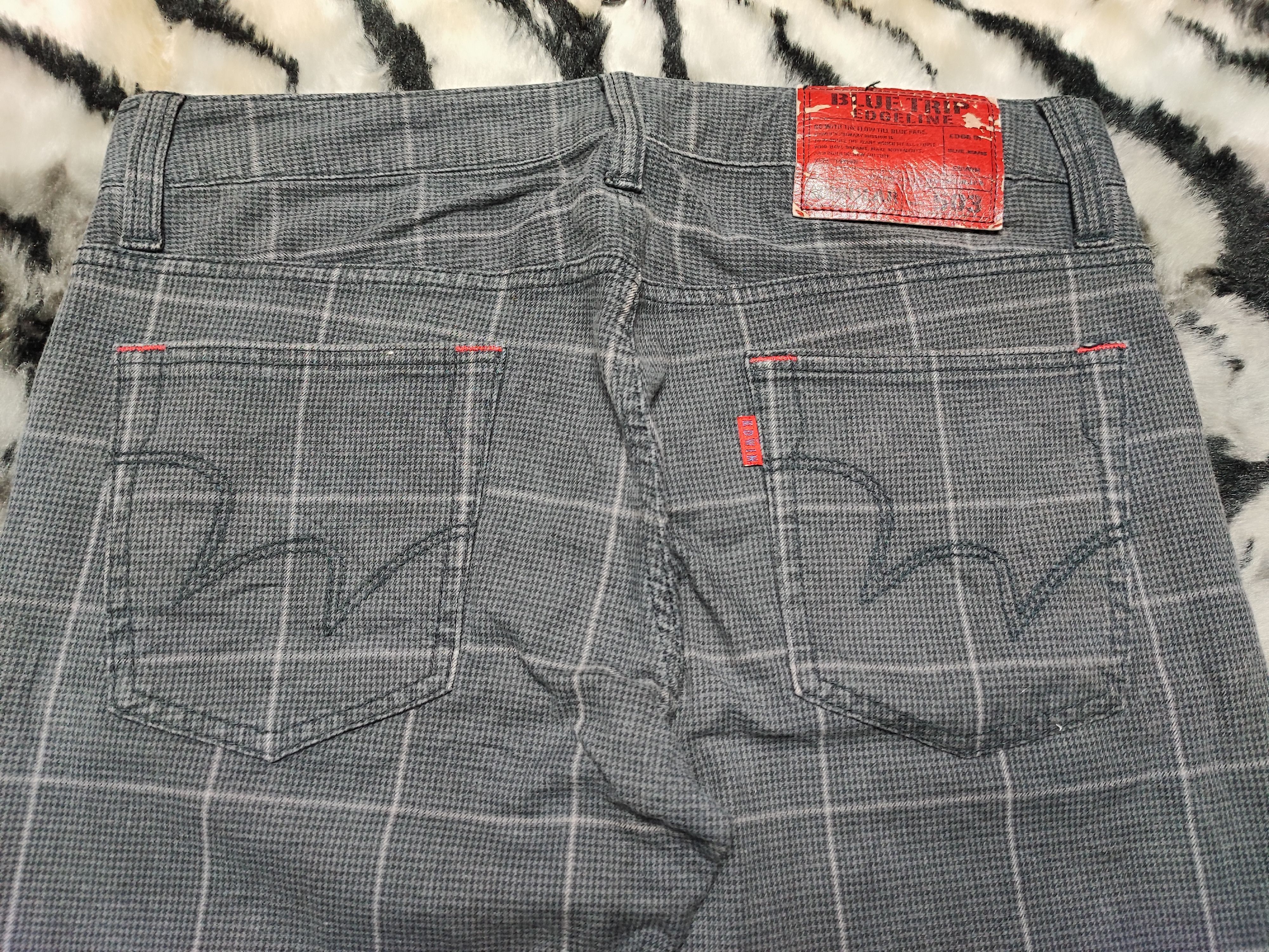 Edwin Edwin Blue Trip Checked Board Rare Size US 34 / EU 50 - 10 Thumbnail