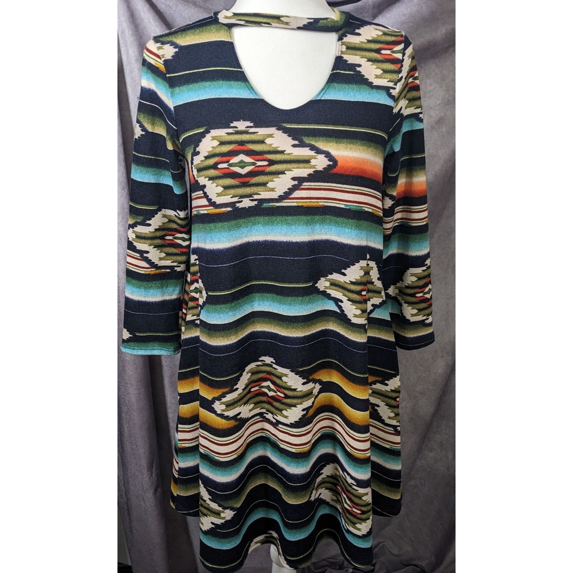 Other C.R.O. Brooklyn New York Southwestern Keyhole Dress Size Sma Size S / US 4 / IT 40 - 7 Thumbnail