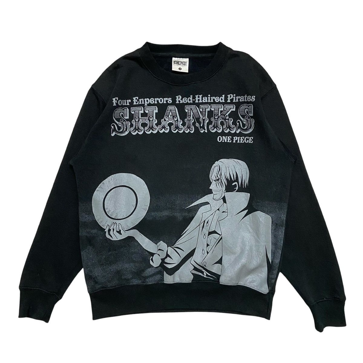 Japanese Brand × One Piece × Vintage Shanks One Piece Crewneck Sweatshirt Size US M / EU 48-50 / 2 - 1 Thumbnail