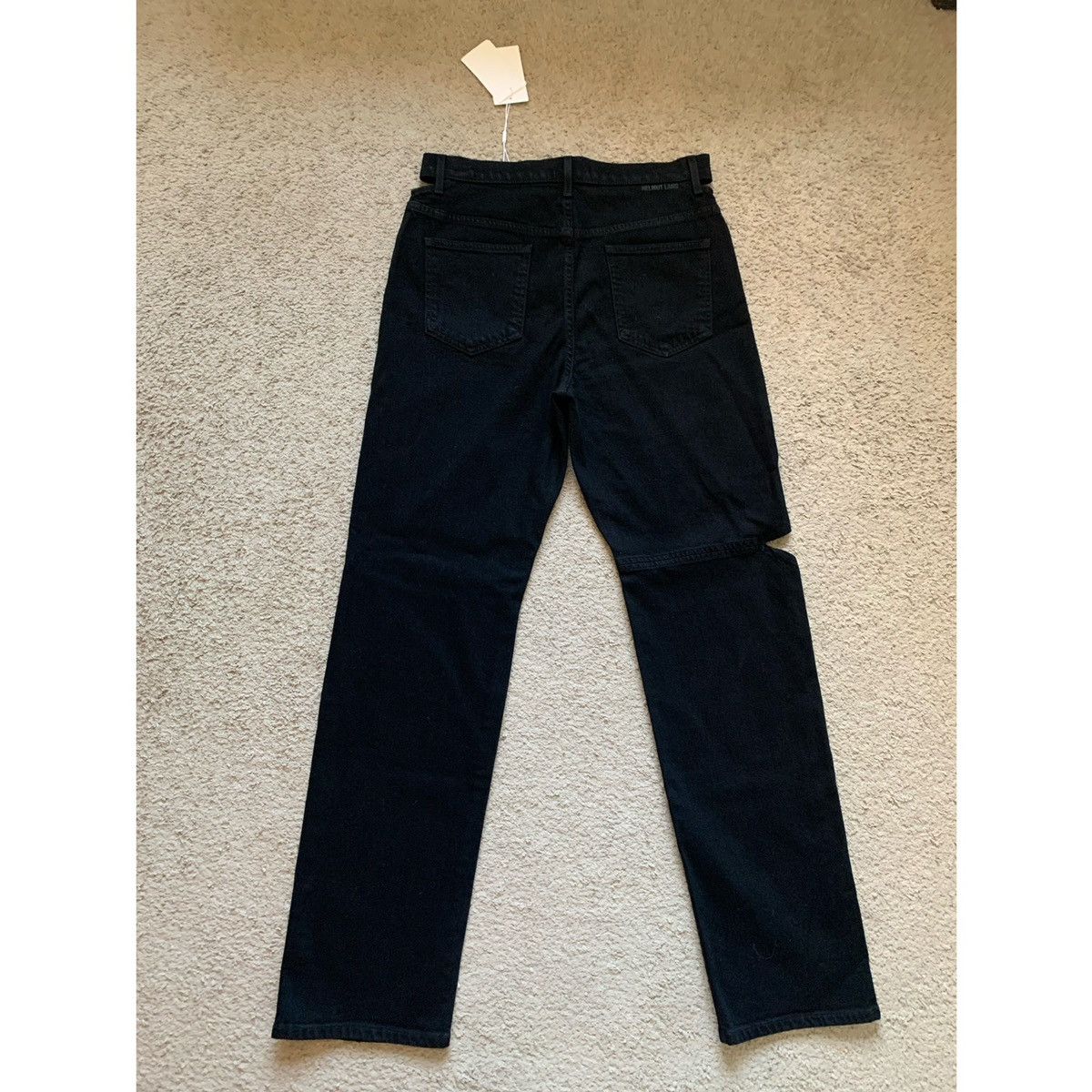 Helmut Lang HELMUT LANG BLACK CUT OUT STRAIGHT JEANS Size US 31 - 1 Thumbnail